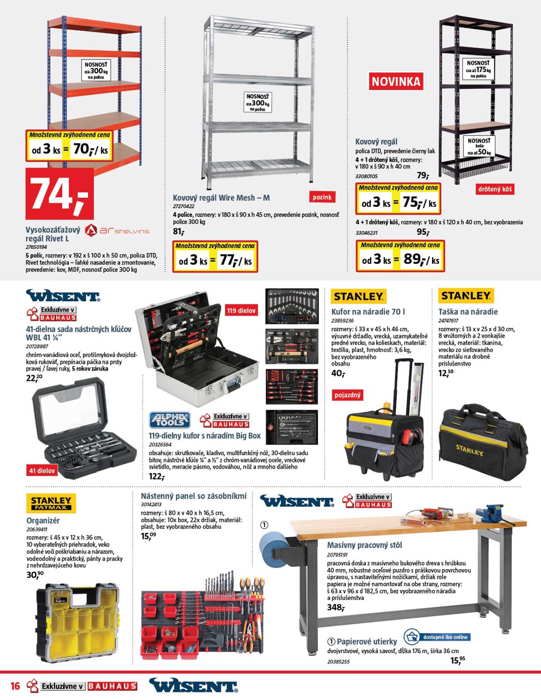 Page 16 of Aktuálny bauhaus leták platný od pondelka 06.10 do 02.11