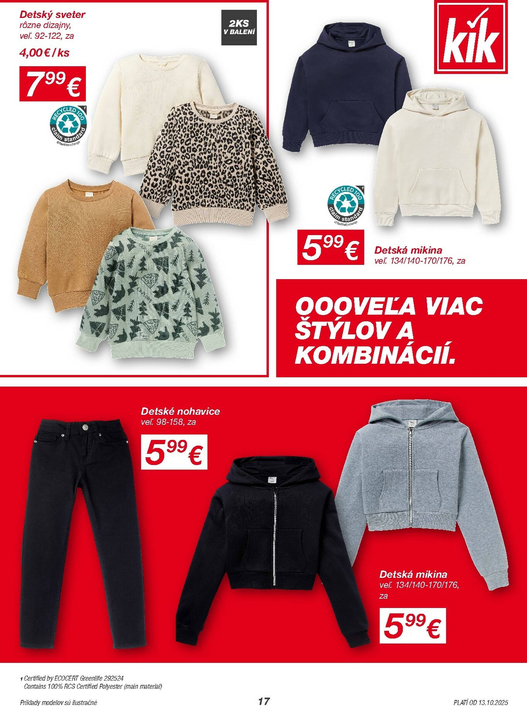 Page 17 of Aktuálny kik leták platný od pondelka 13.10 do 13.11