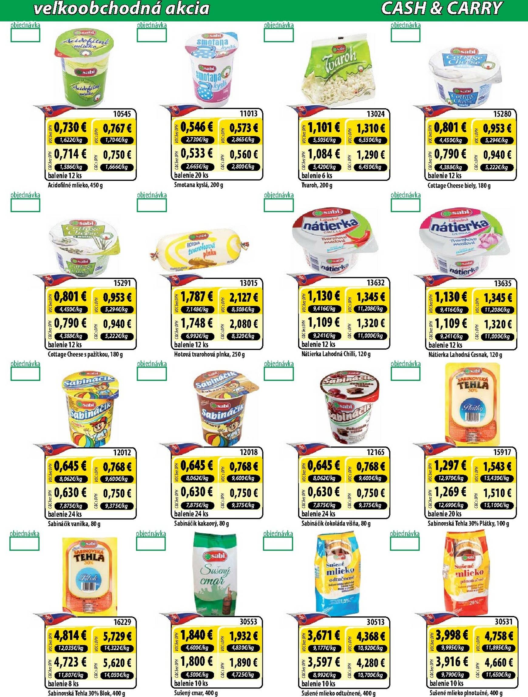 Page 2 of Aktuálny milk-agro leták platný od stredy 15.10 do 28.10