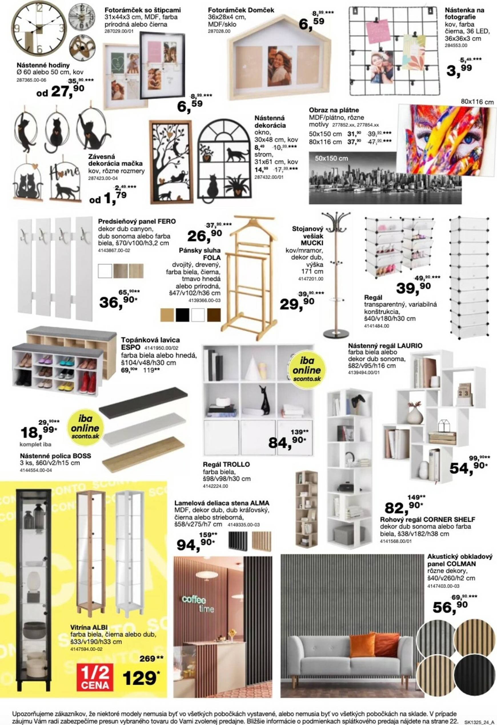 Page 24 of Aktuálny sconto-nabytok leták platný od stredy 15.10 do 04.11