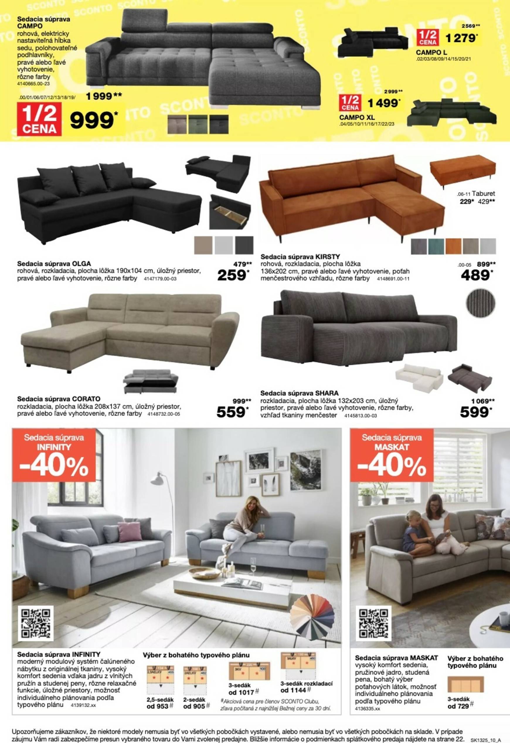 Page 10 of Aktuálny sconto-nabytok leták platný od stredy 15.10 do 04.11