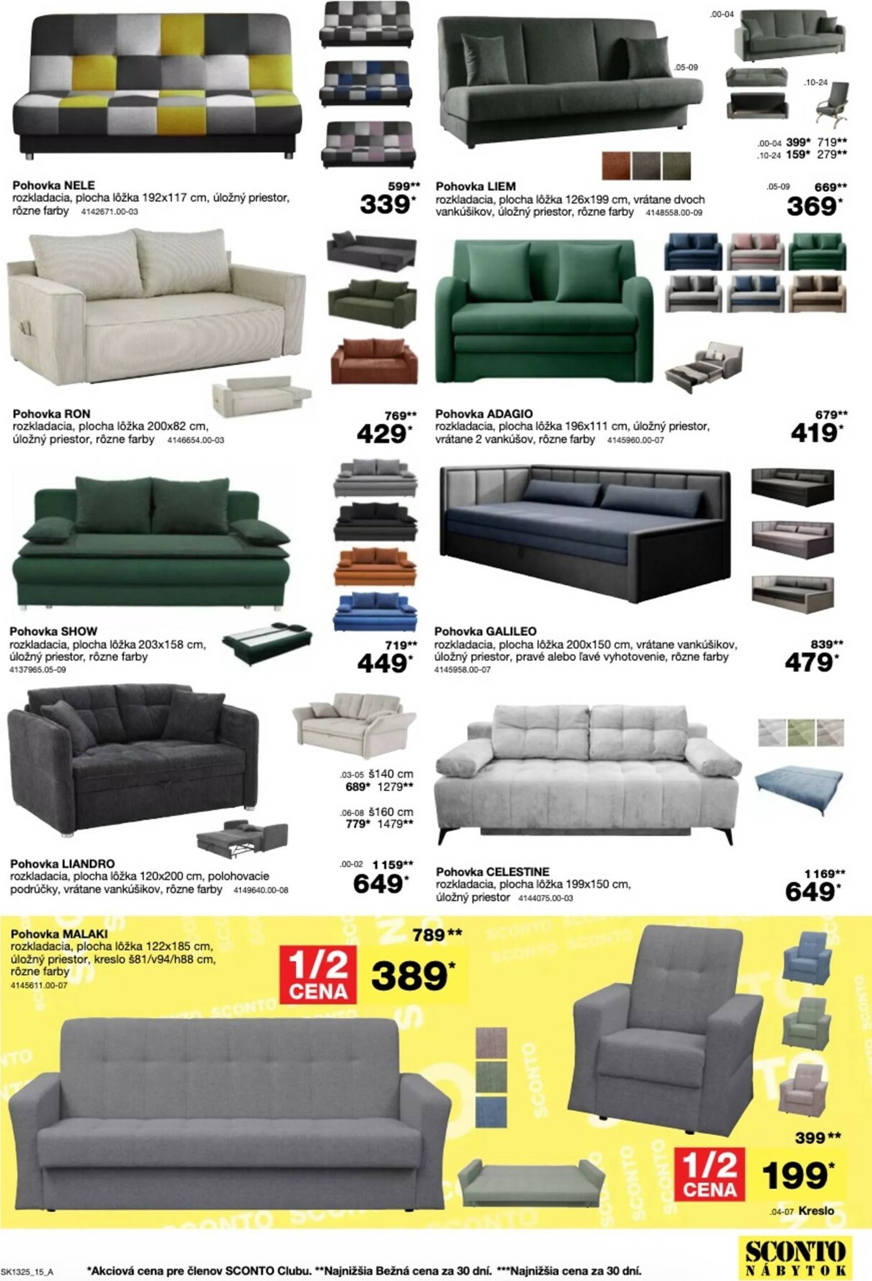 Page 15 of Aktuálny sconto-nabytok leták platný od stredy 15.10 do 04.11