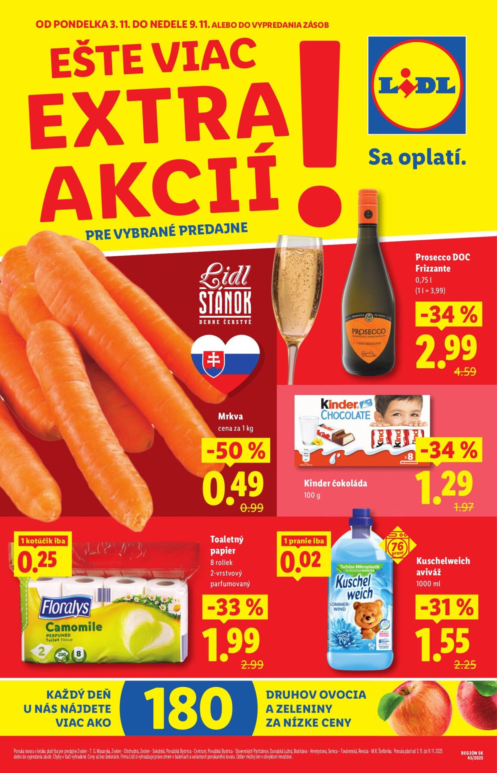 Page 1 of Aktuálny lidl leták platný od pondelka 03.11 do 09.11