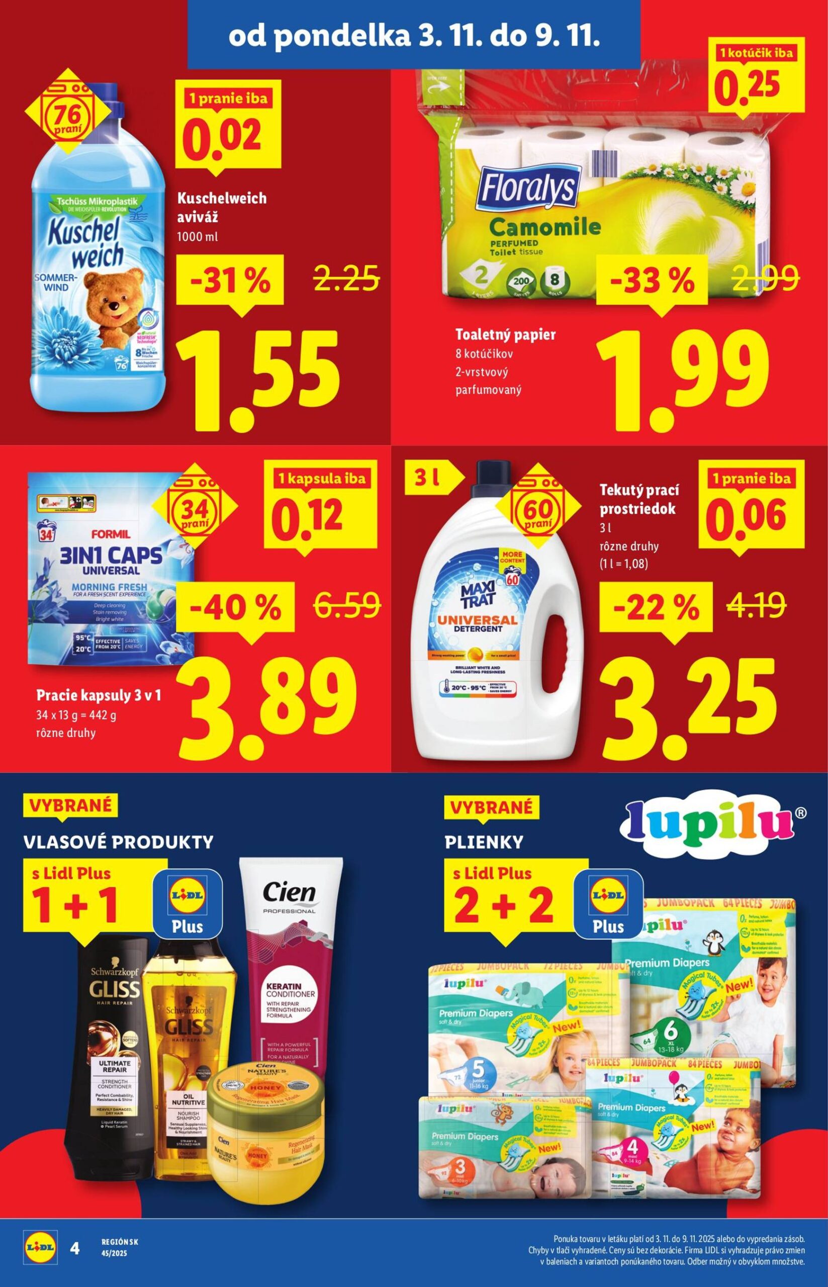 Page 4 of Aktuálny lidl leták platný od pondelka 03.11 do 09.11