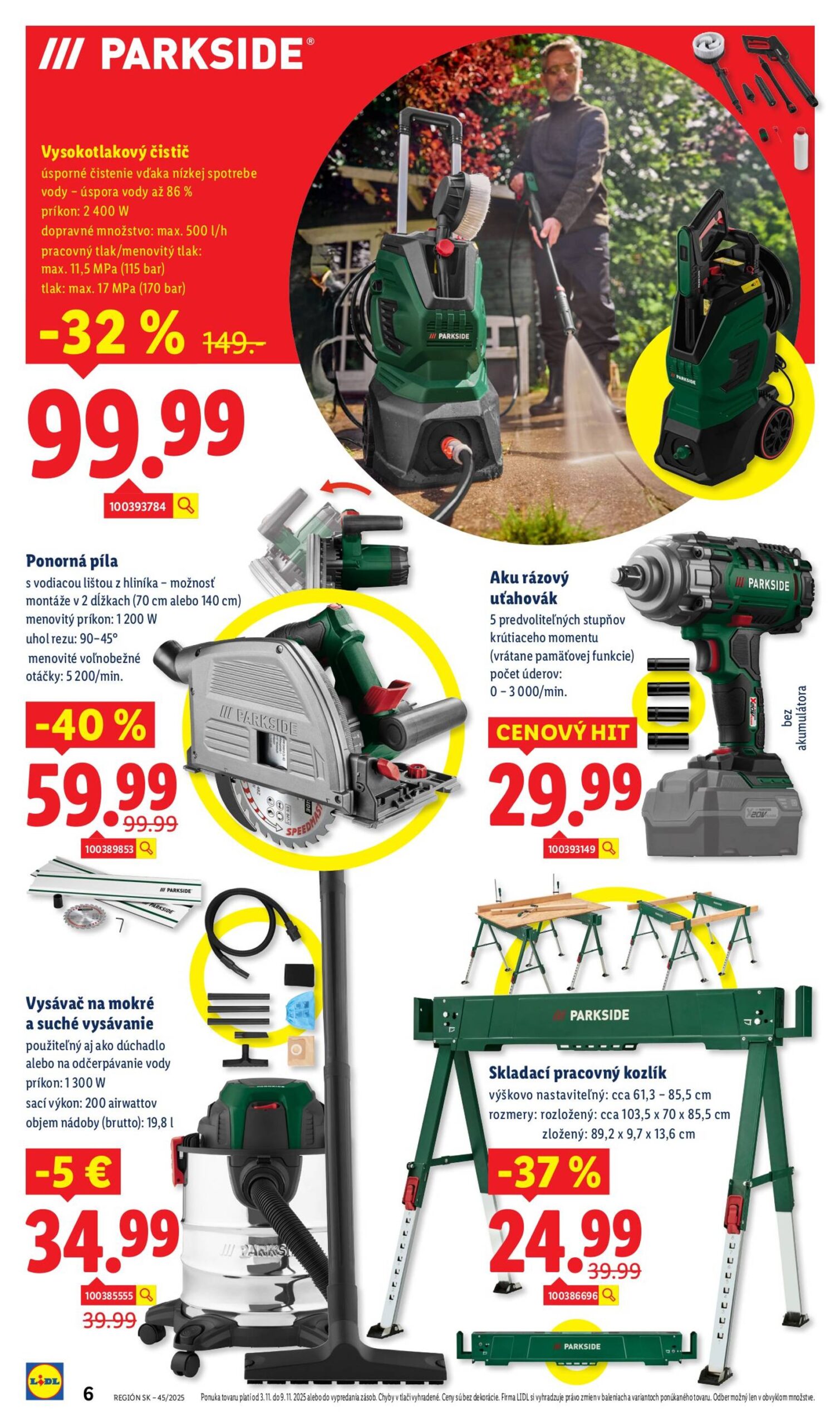 Page 6 of Aktuálny lidl leták platný od pondelka 03.11 do 09.11