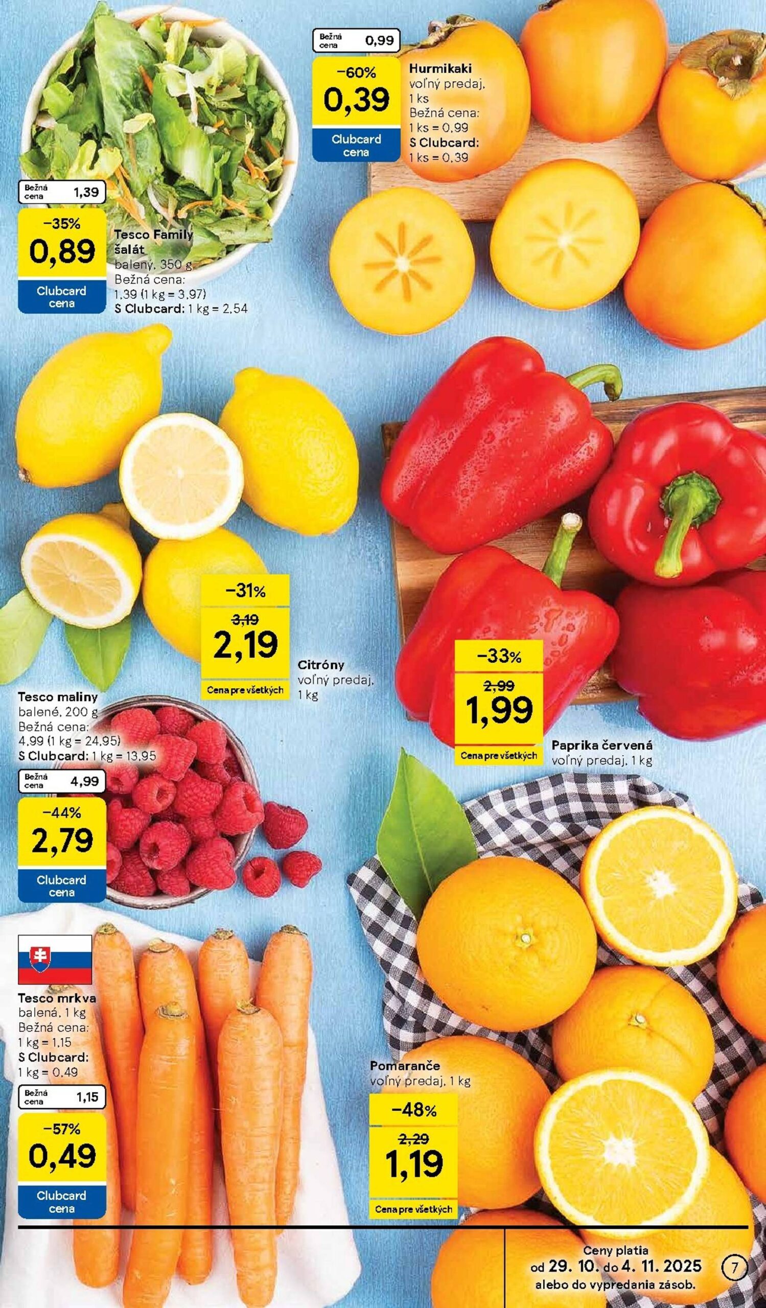 Page 7 of Aktuálny tesco leták platný od stredy 29.10 do 04.11