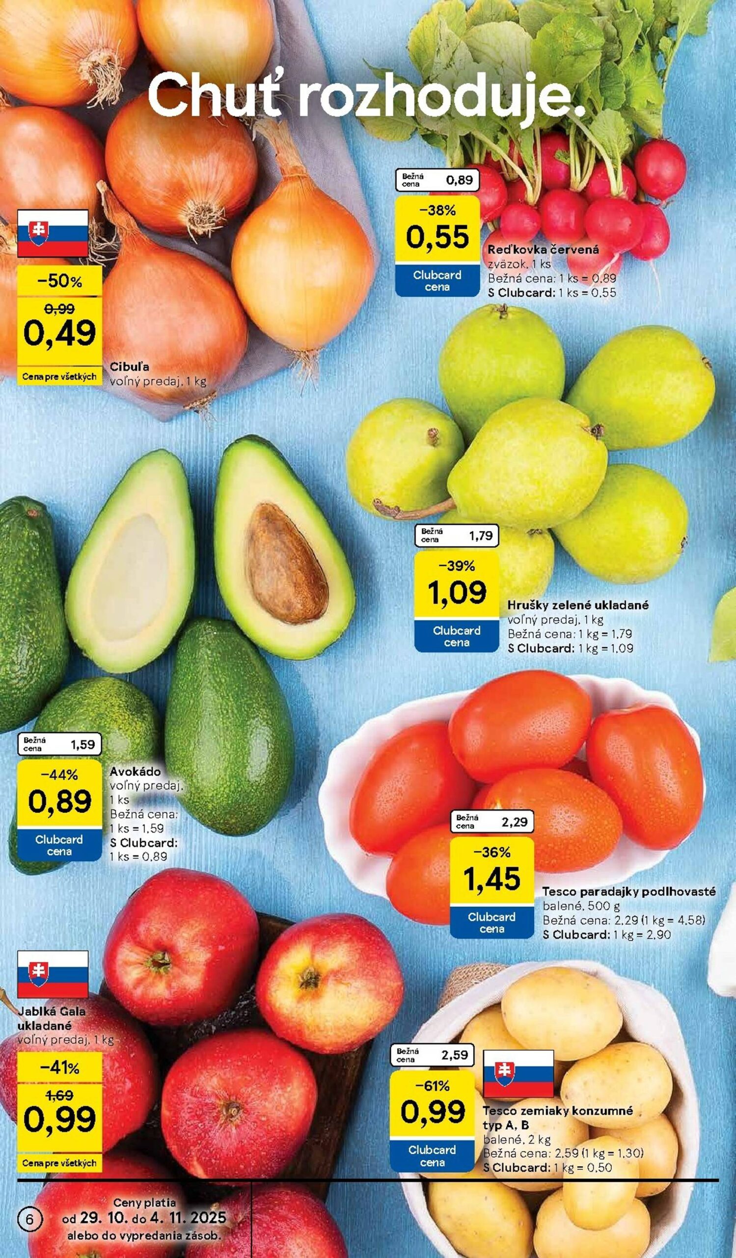 Page 6 of Aktuálny tesco leták platný od stredy 29.10 do 04.11