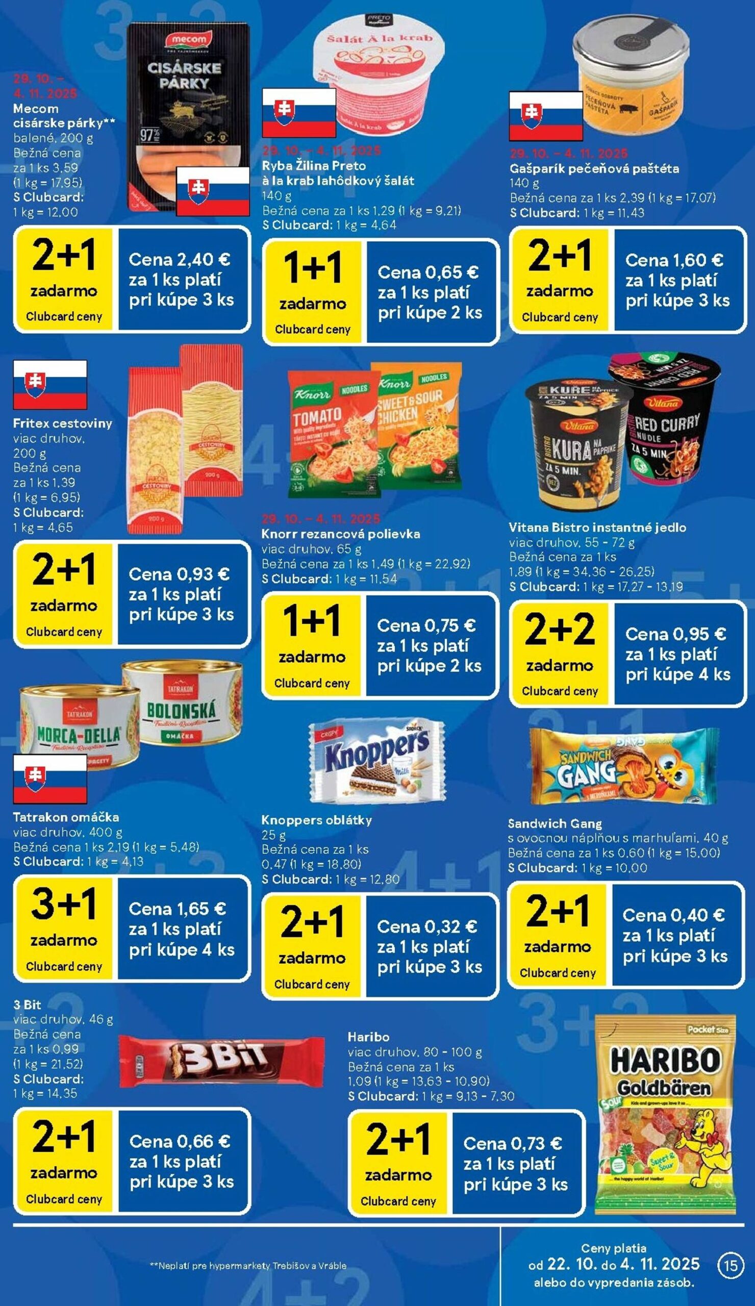 Page 15 of Aktuálny tesco leták platný od stredy 29.10 do 04.11