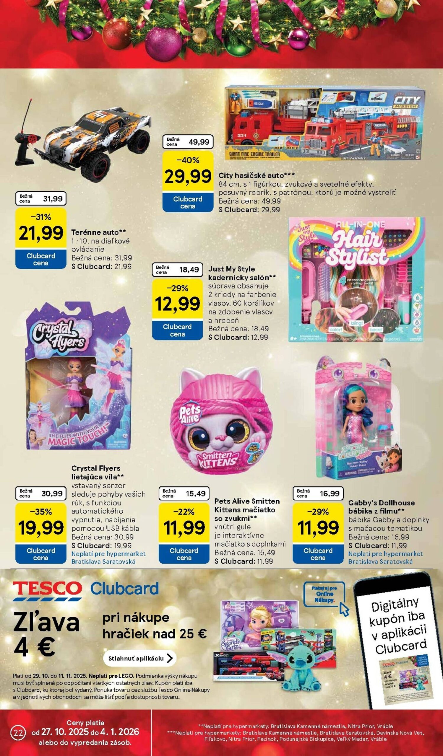 Page 22 of Aktuálny tesco leták platný od stredy 29.10 do 04.11