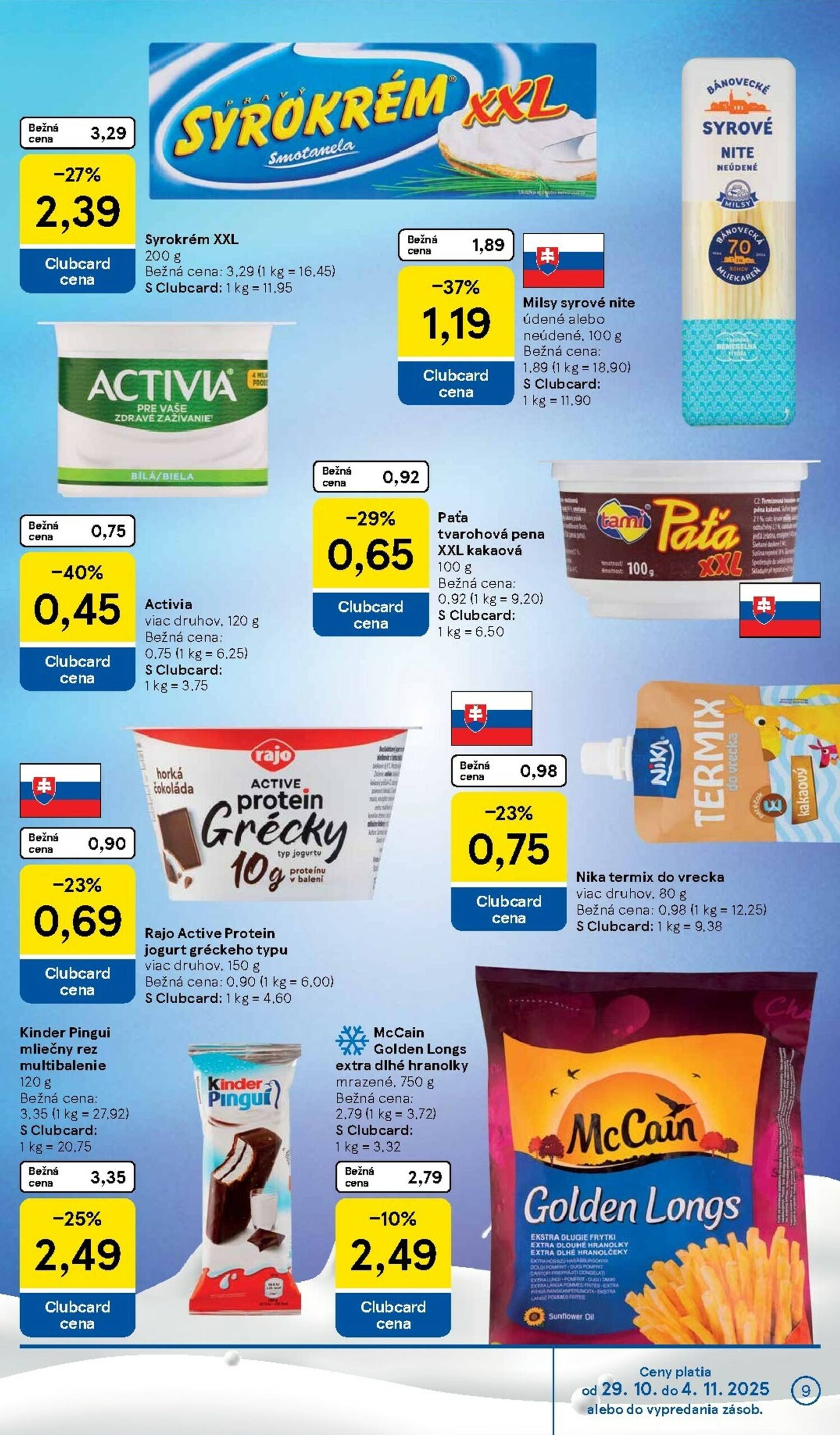 Page 9 of Aktuálny tesco leták platný od stredy 29.10 do 04.11