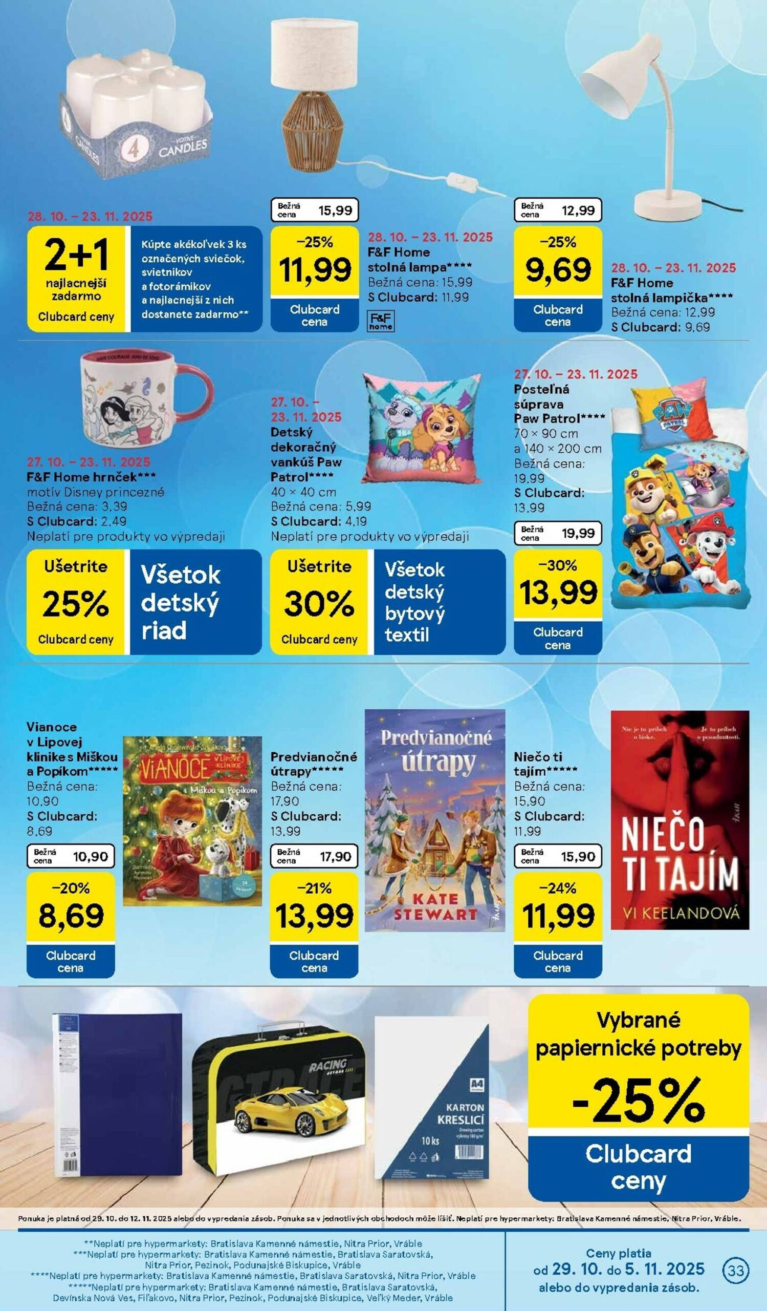 Page 33 of Aktuálny tesco leták platný od stredy 29.10 do 04.11