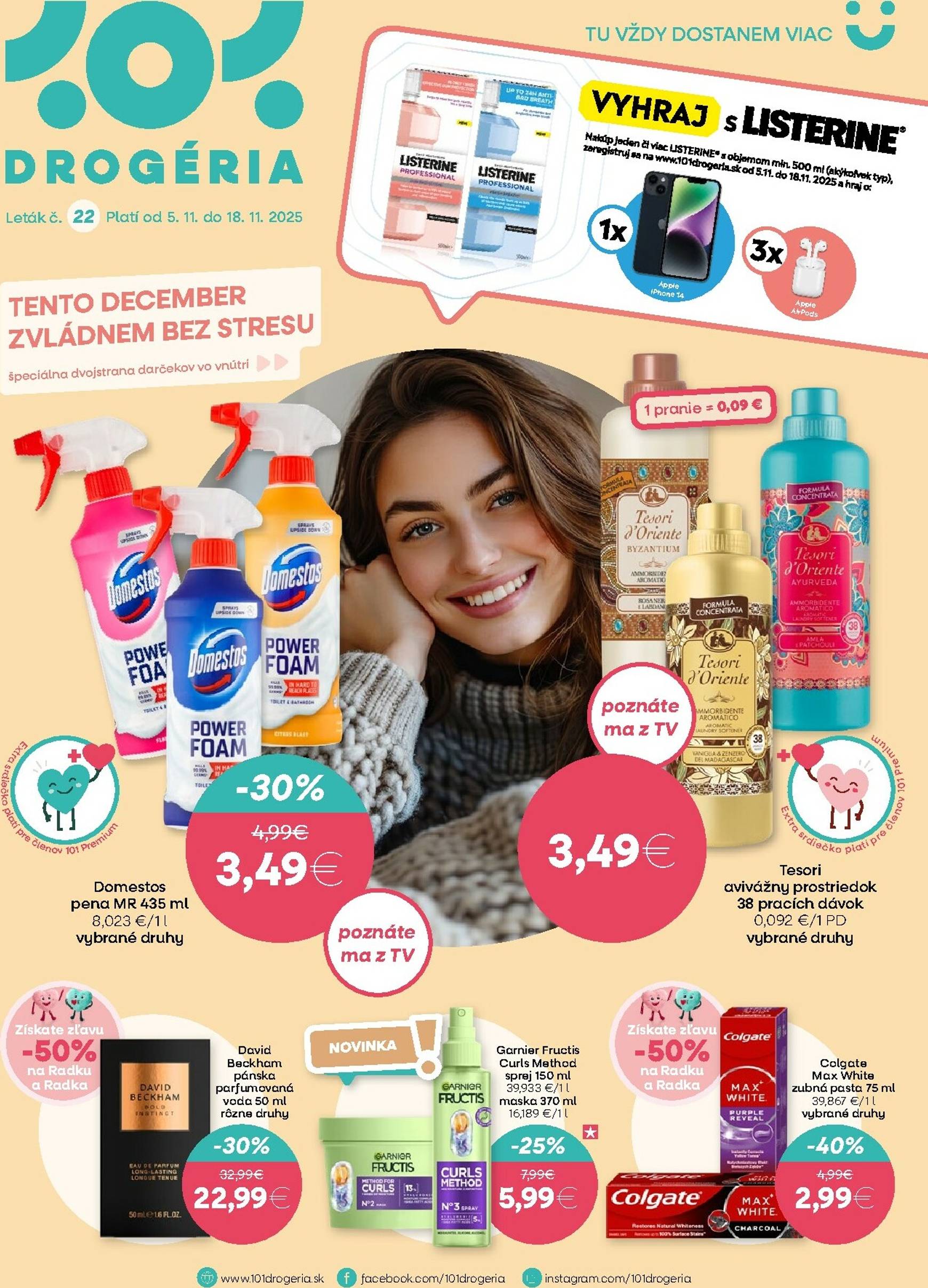 Page 1 of Aktuálny 101-drogerie leták platný od stredy 05.11 do 18.11