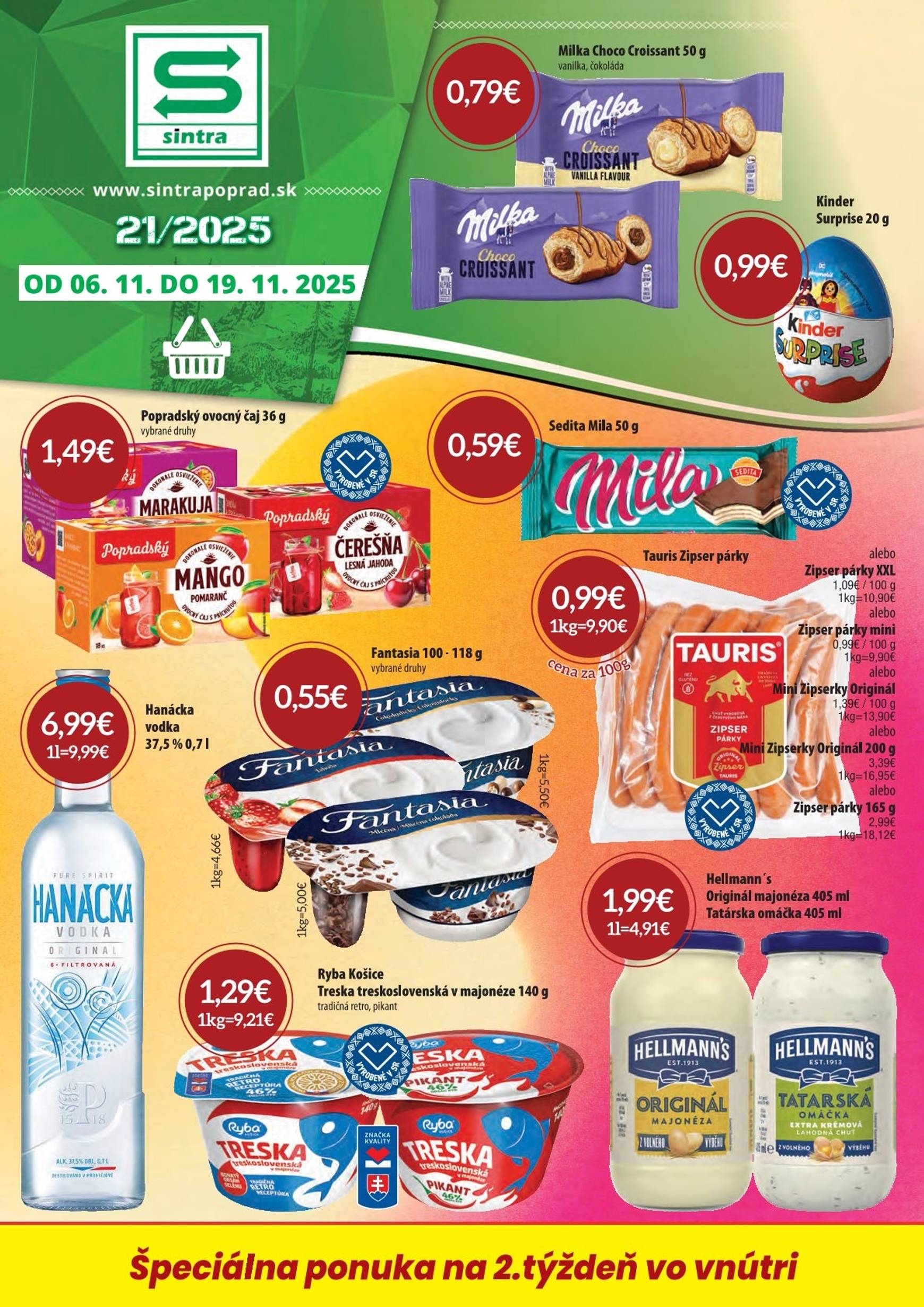 Page 1 of Aktuálny sintra leták platný od štvrtka 06.11 do 19.11