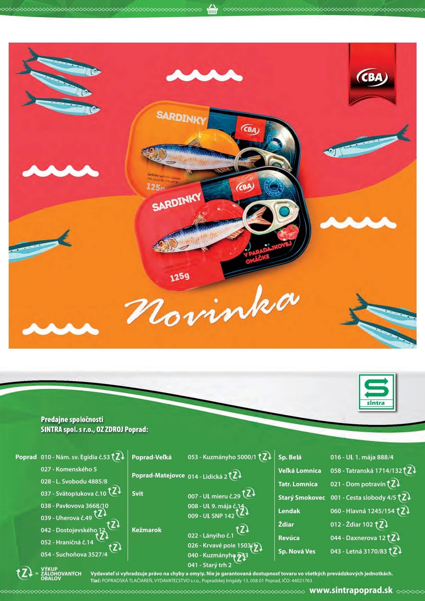 Page 24 of Aktuálny sintra leták platný od štvrtka 06.11 do 19.11