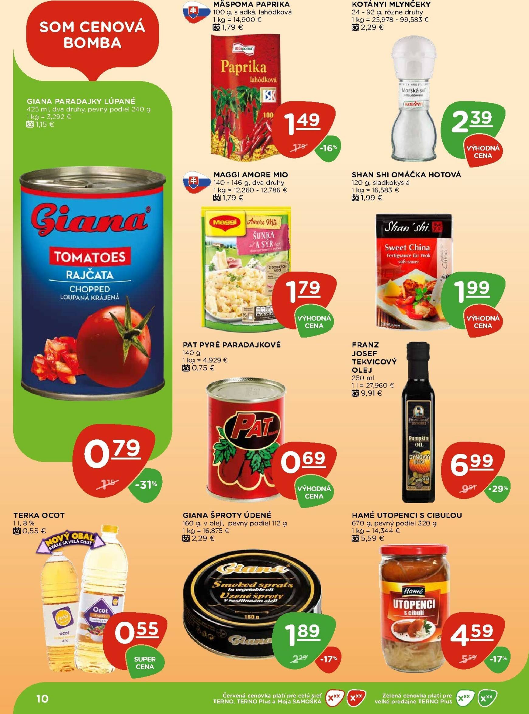 Page 10 of Aktuálny terno leták platný od štvrtka 06.11 do 12.11