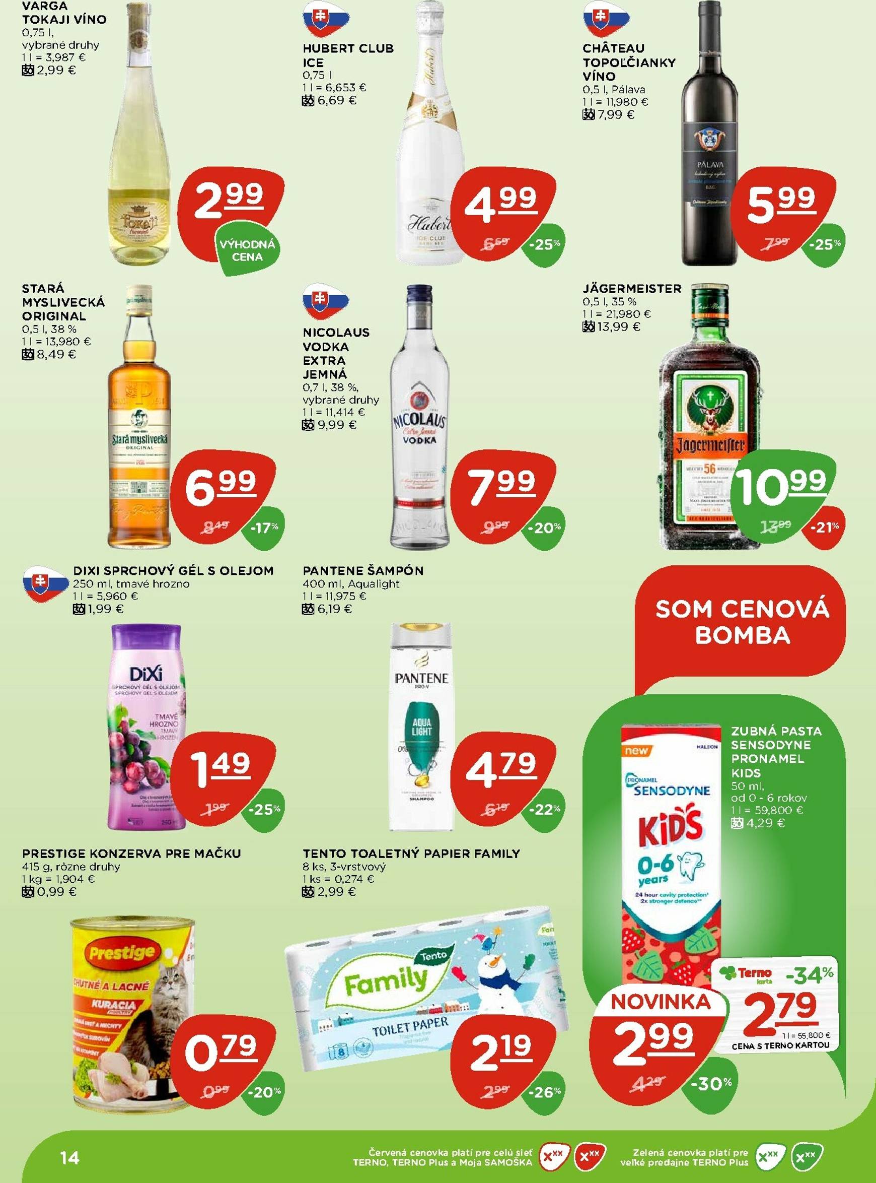 Page 14 of Aktuálny terno leták platný od štvrtka 06.11 do 12.11