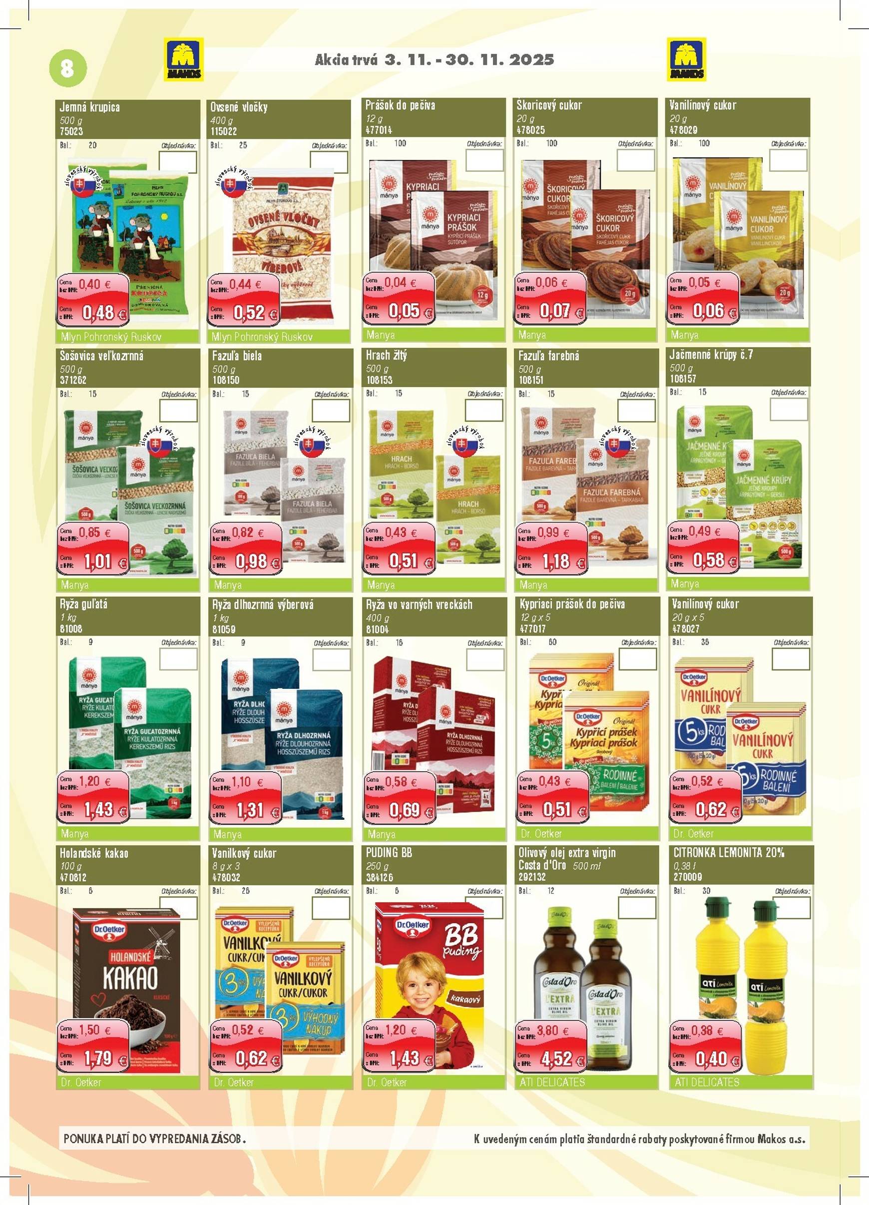Page 8 of Aktuálny makos leták platný od stredy 05.11 do 30.11