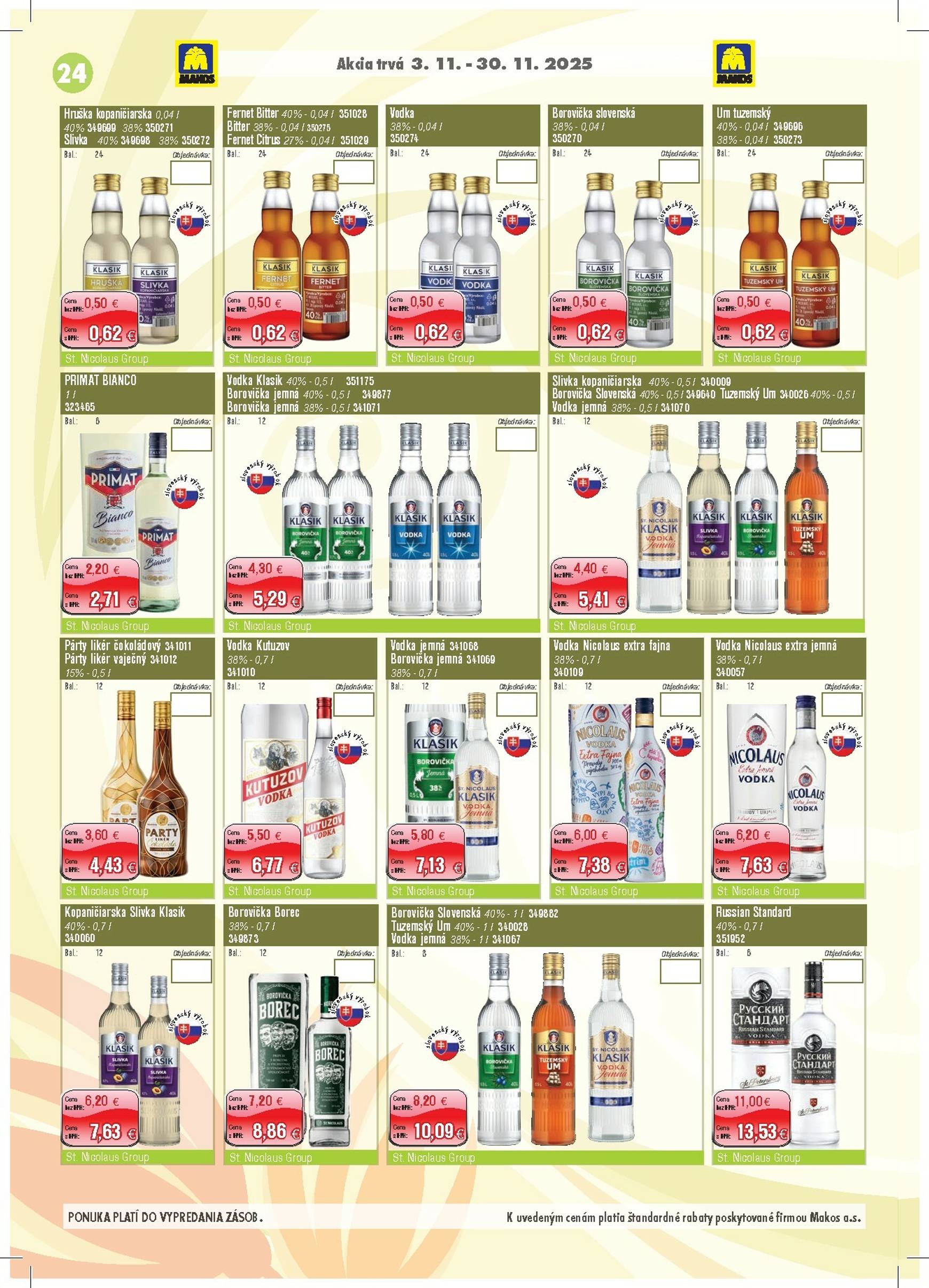 Page 24 of Aktuálny makos leták platný od stredy 05.11 do 30.11