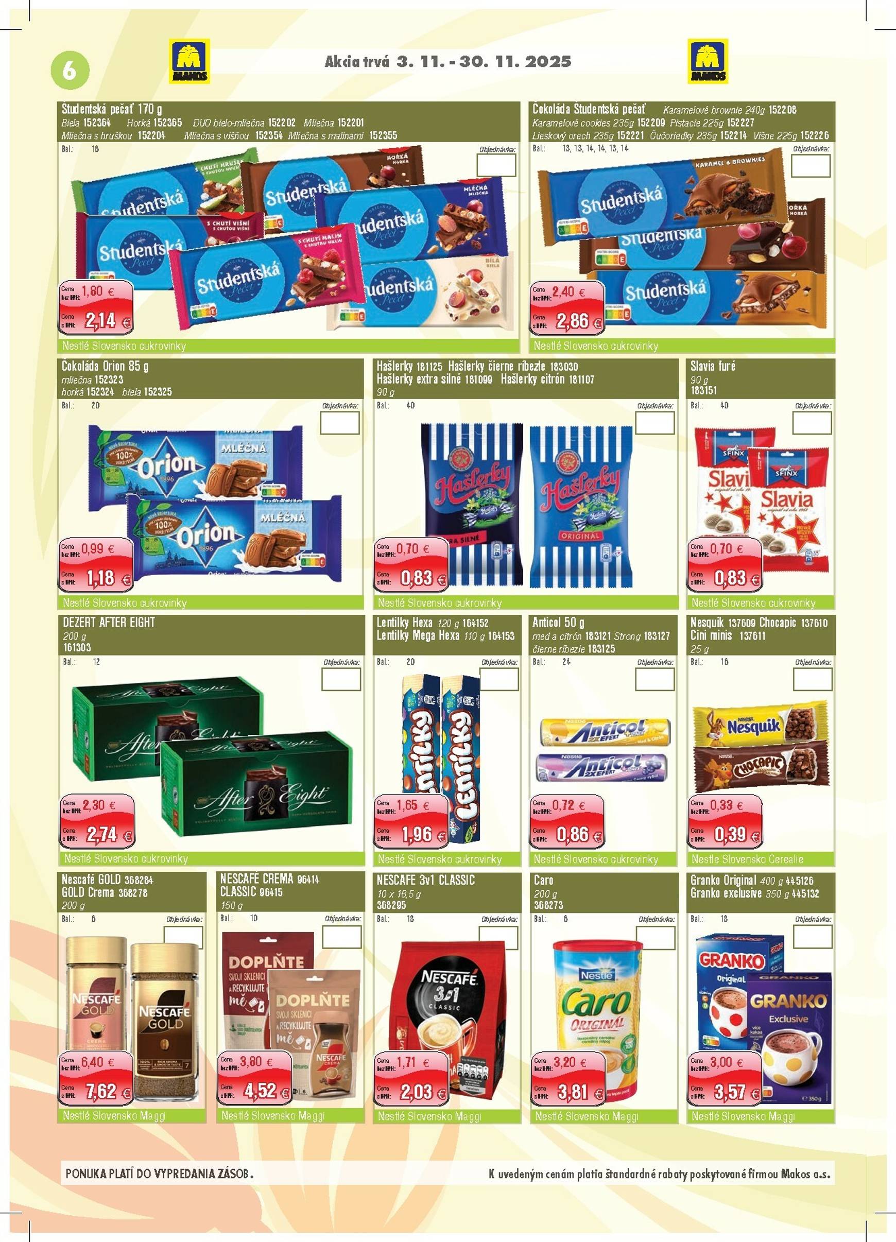Page 6 of Aktuálny makos leták platný od stredy 05.11 do 30.11