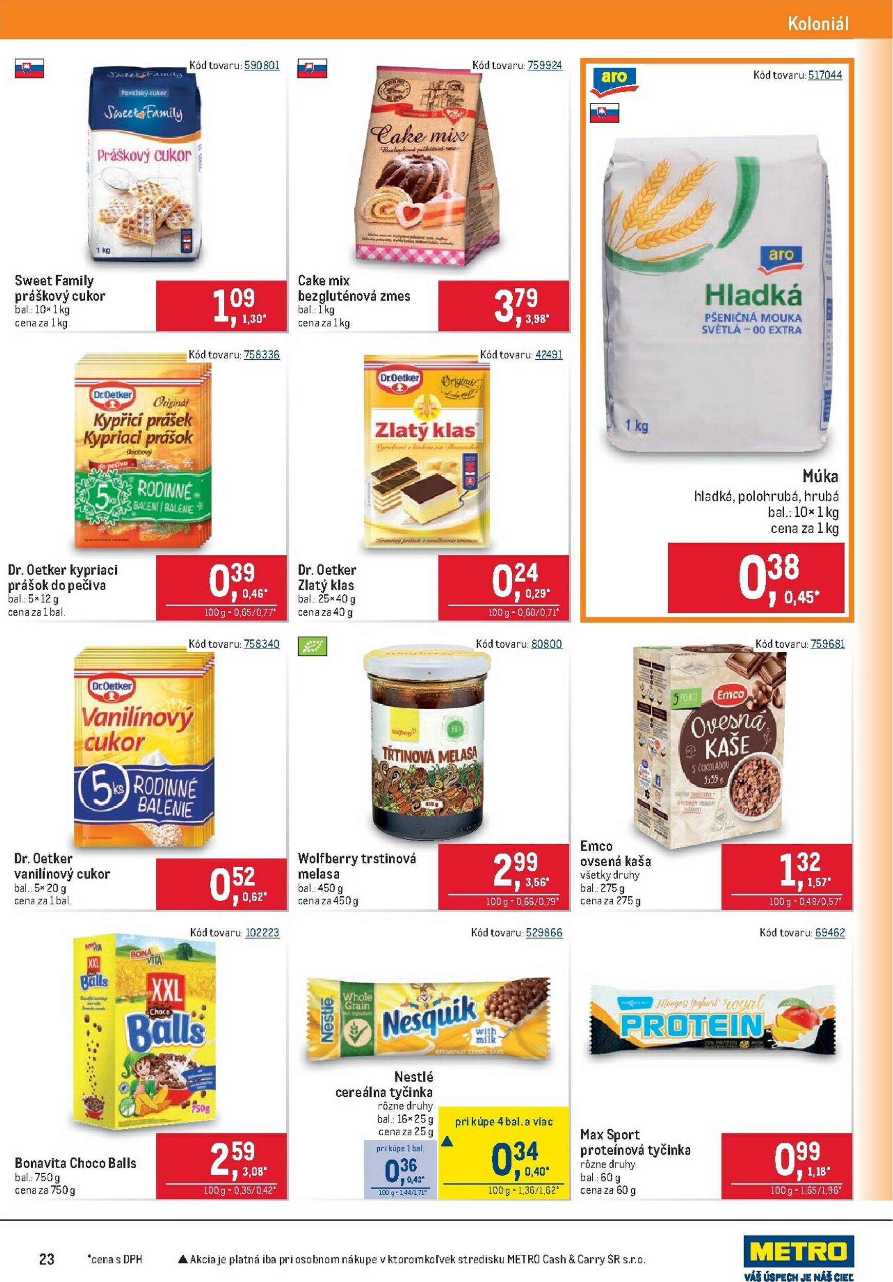 Page 23 of Aktuálny metro leták platný od stredy 05.11 do 18.11