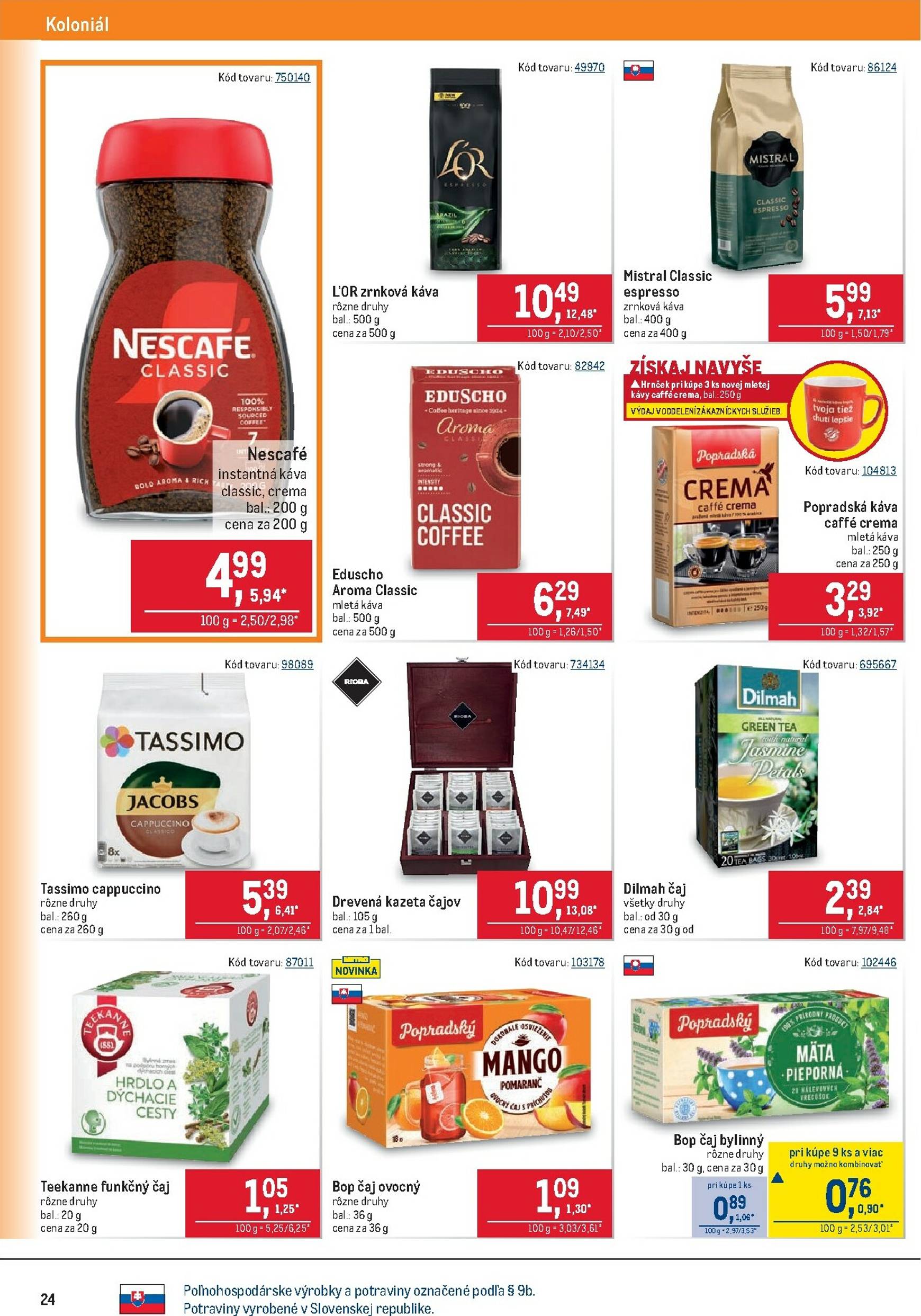 Page 24 of Aktuálny metro leták platný od stredy 05.11 do 18.11