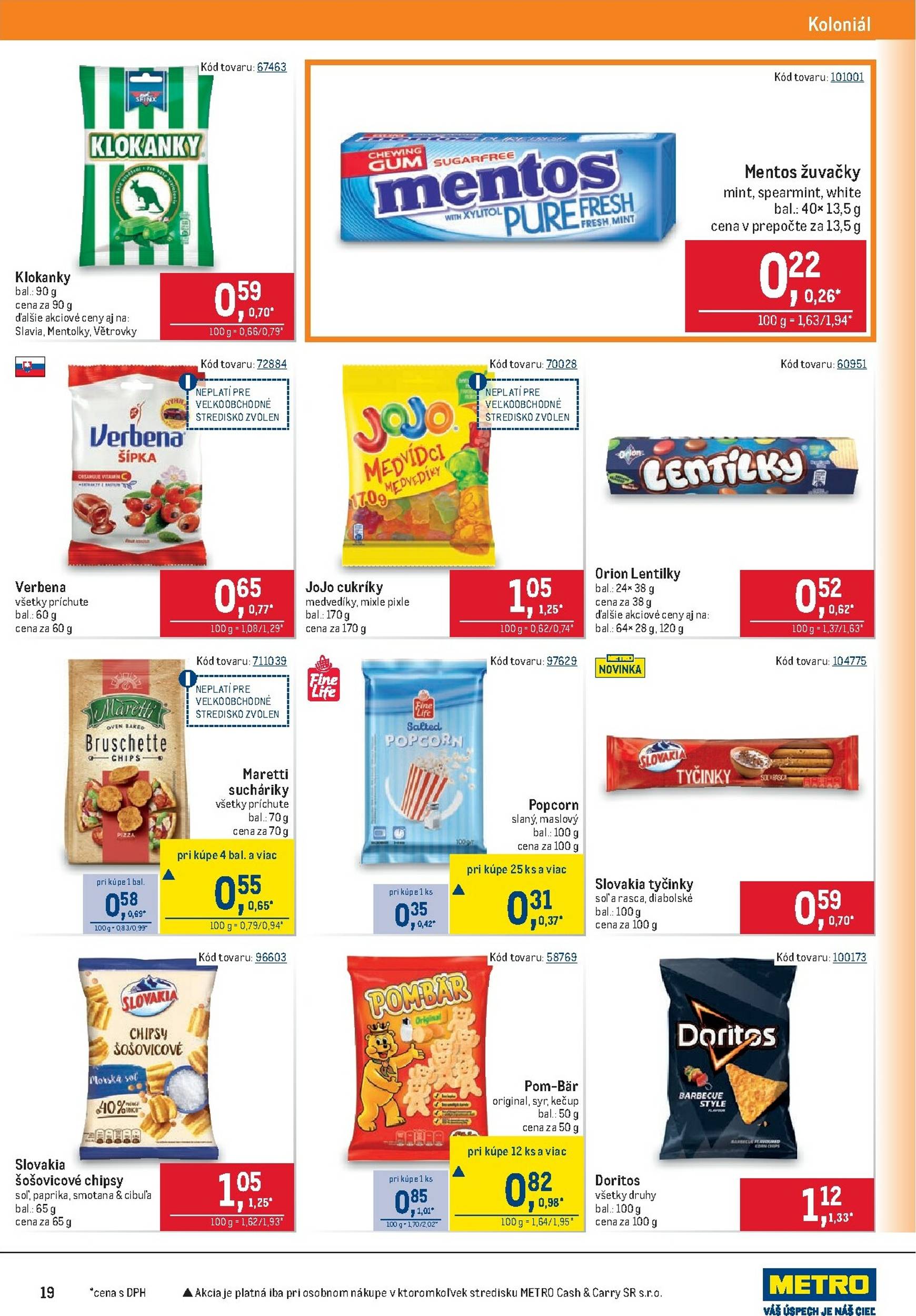 Page 19 of Aktuálny metro leták platný od stredy 05.11 do 18.11