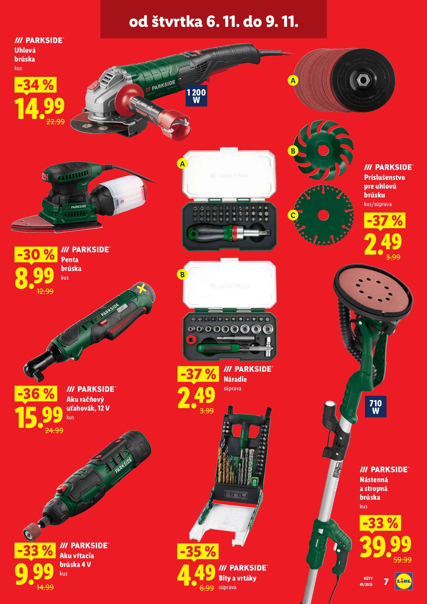 Page 7 of Aktuálny lidl leták platný od štvrtka 06.11 do 09.11