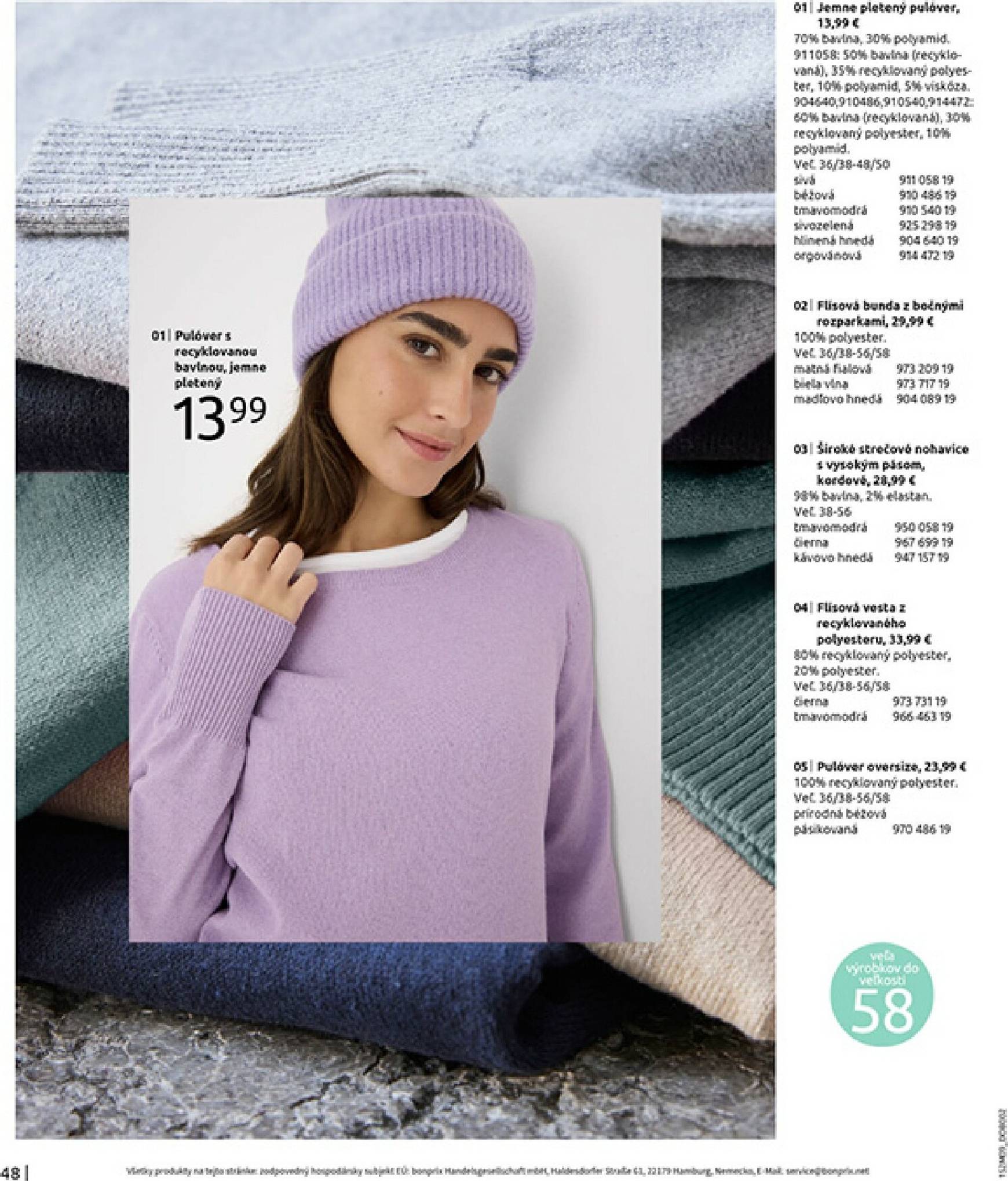 Page 50 of Aktuálny bonprix leták platný od štvrtka 23.10 do 18.11