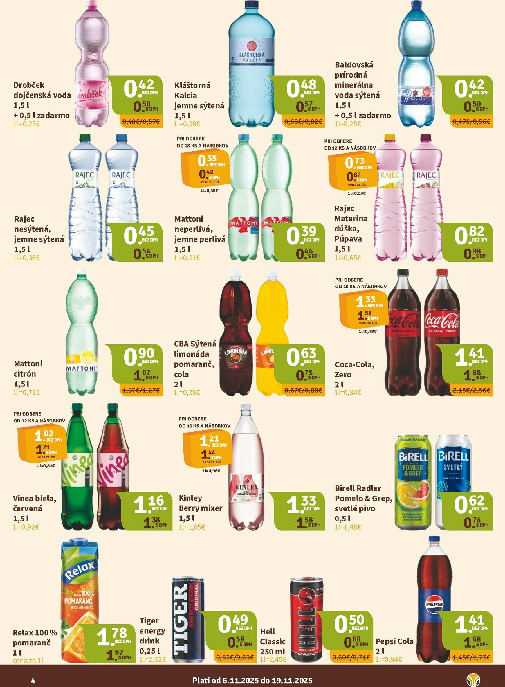 Page 4 of Aktuálny nitrazdroj leták platný od štvrtka 06.11 do 19.11