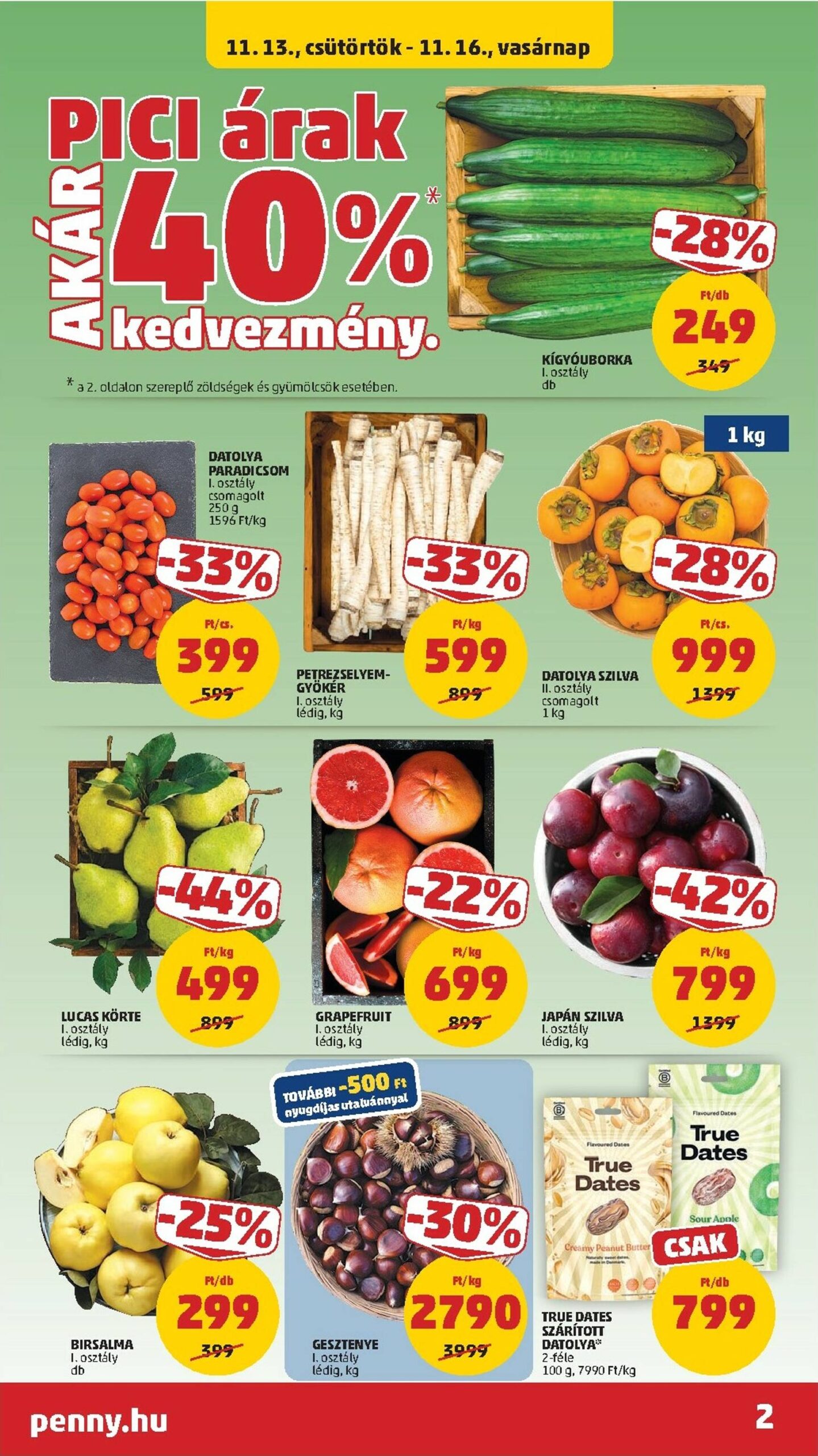 Page 2 of Aktuálny penny-madarsko leták platný od štvrtka 13.11 do 19.11