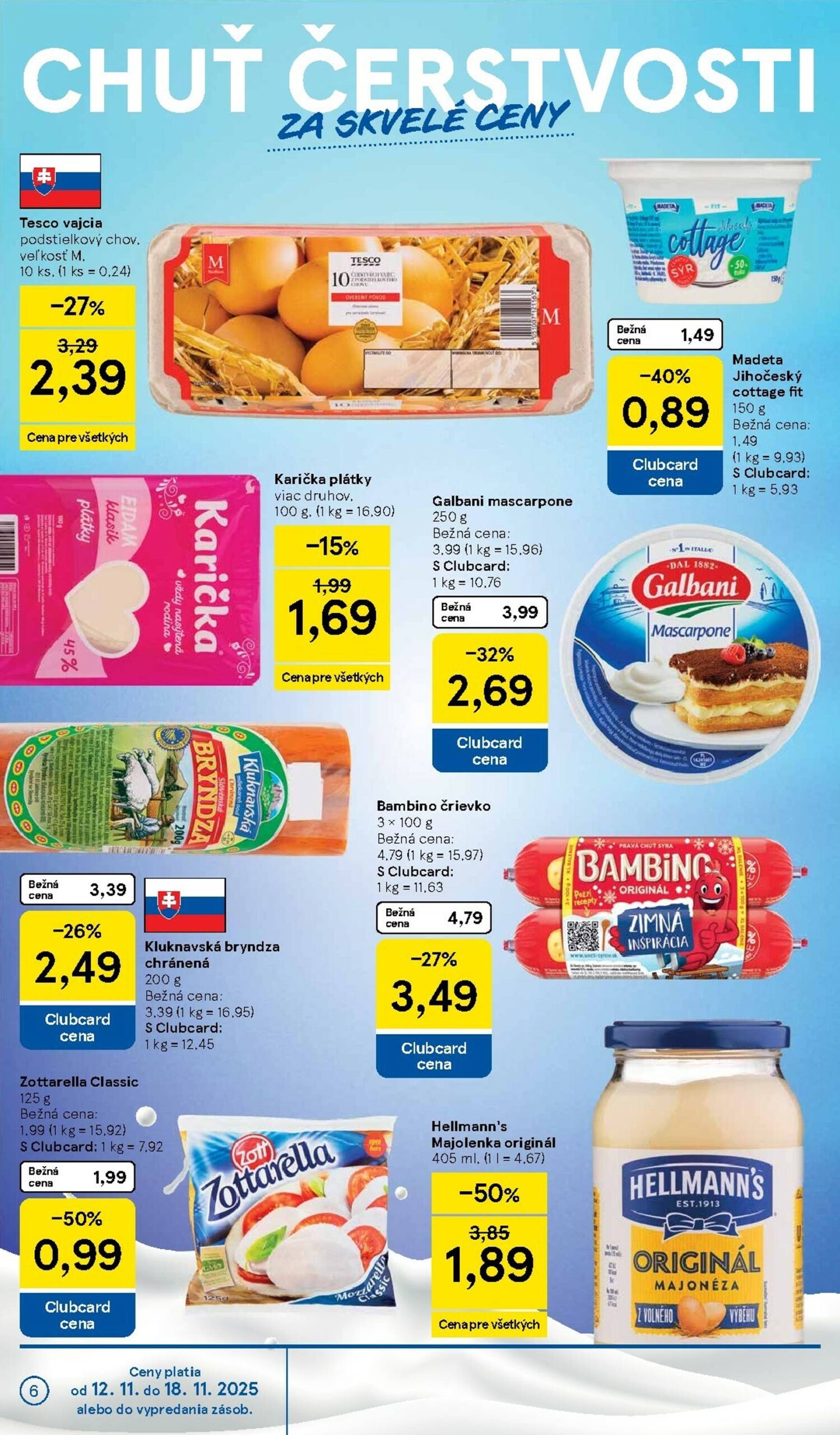 Page 6 of Aktuálny tesco leták platný od stredy 12.11 do 18.11