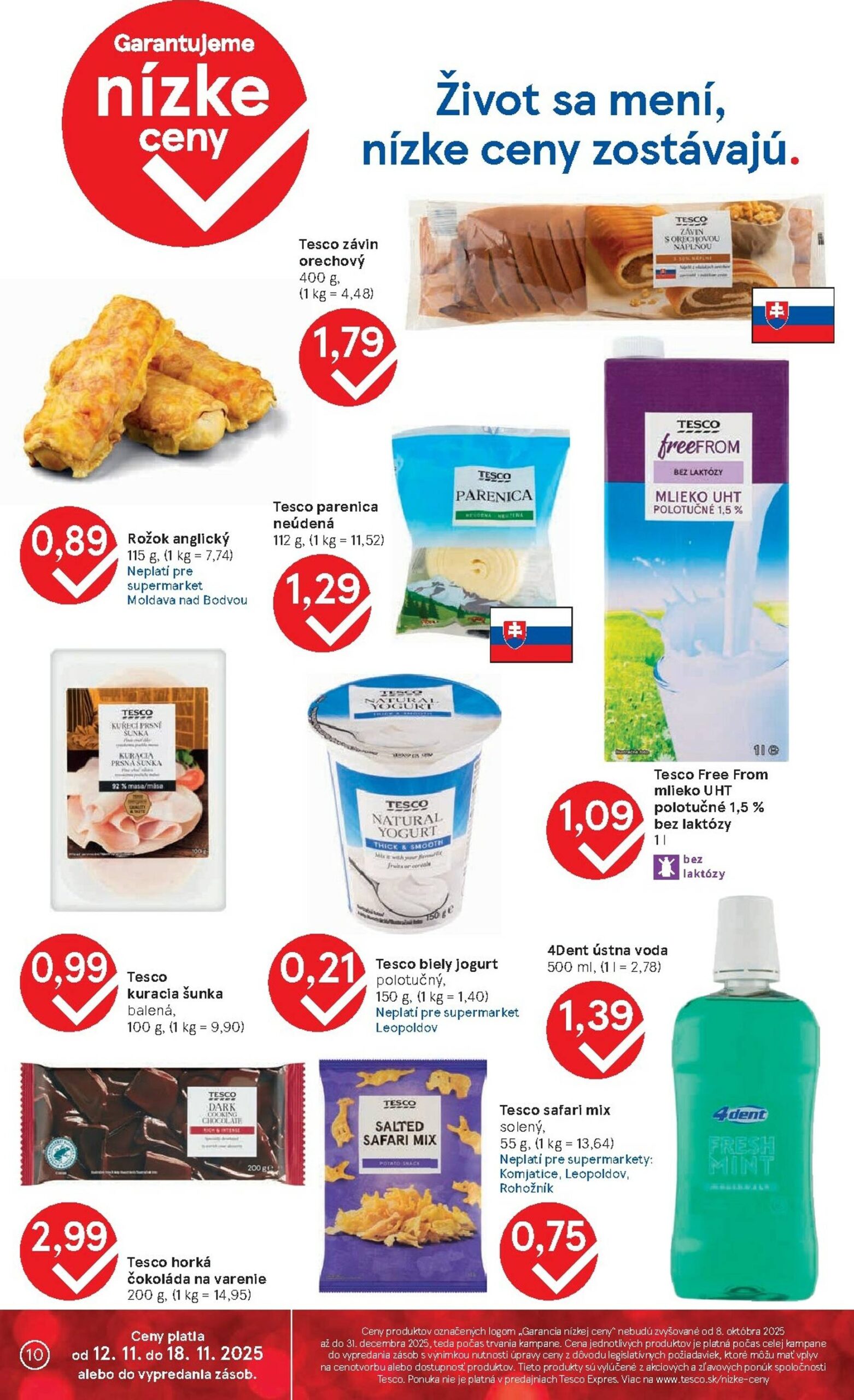 Page 10 of Aktuálny tesco leták platný od stredy 12.11 do 18.11