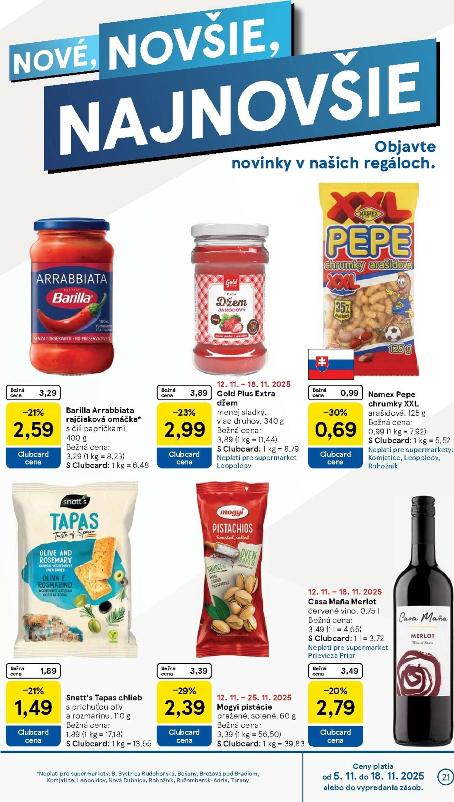 Page 21 of Aktuálny tesco leták platný od stredy 12.11 do 18.11