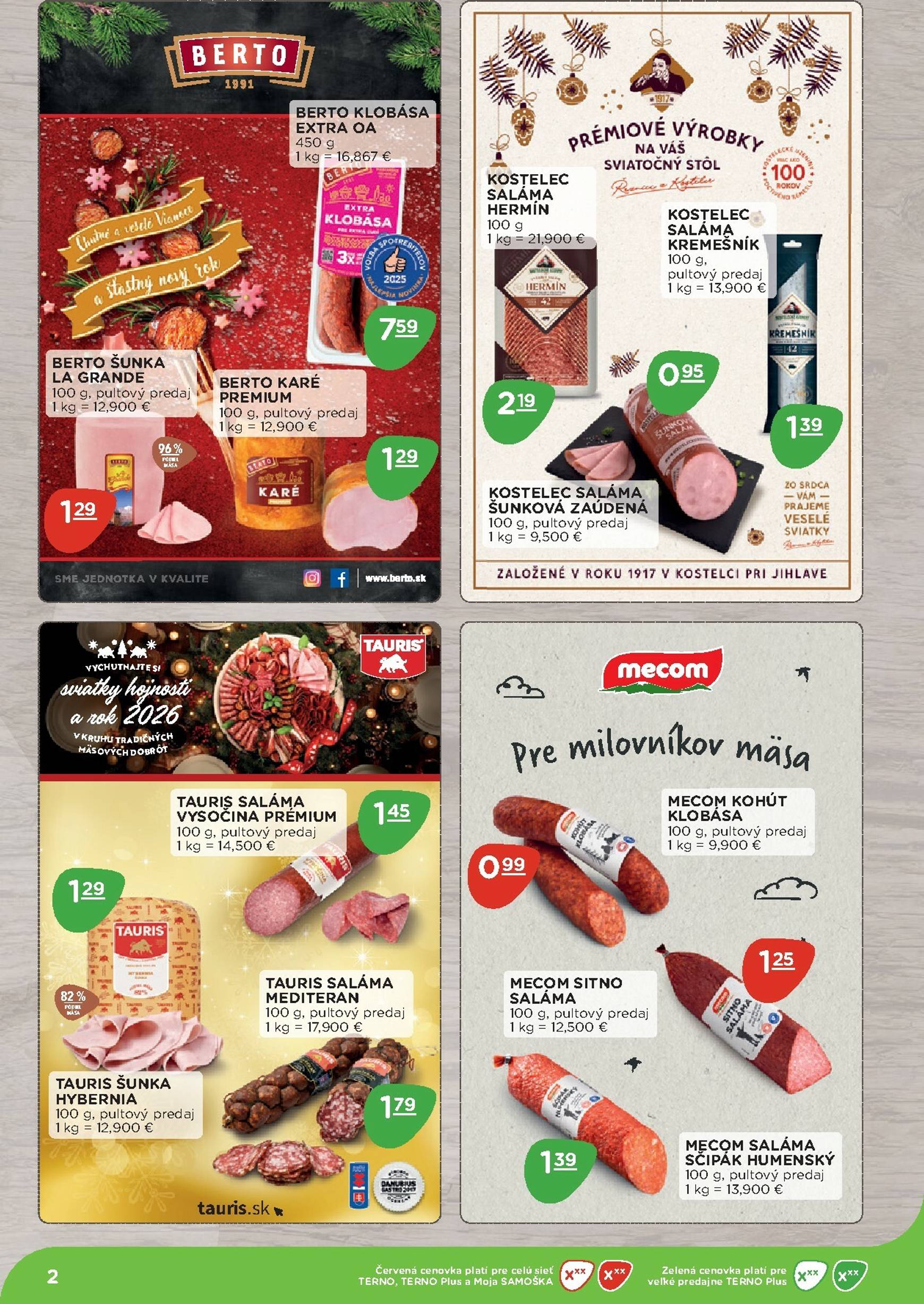 Page 2 of Aktuálny terno leták platný od pondelka 10.11 do 07.12