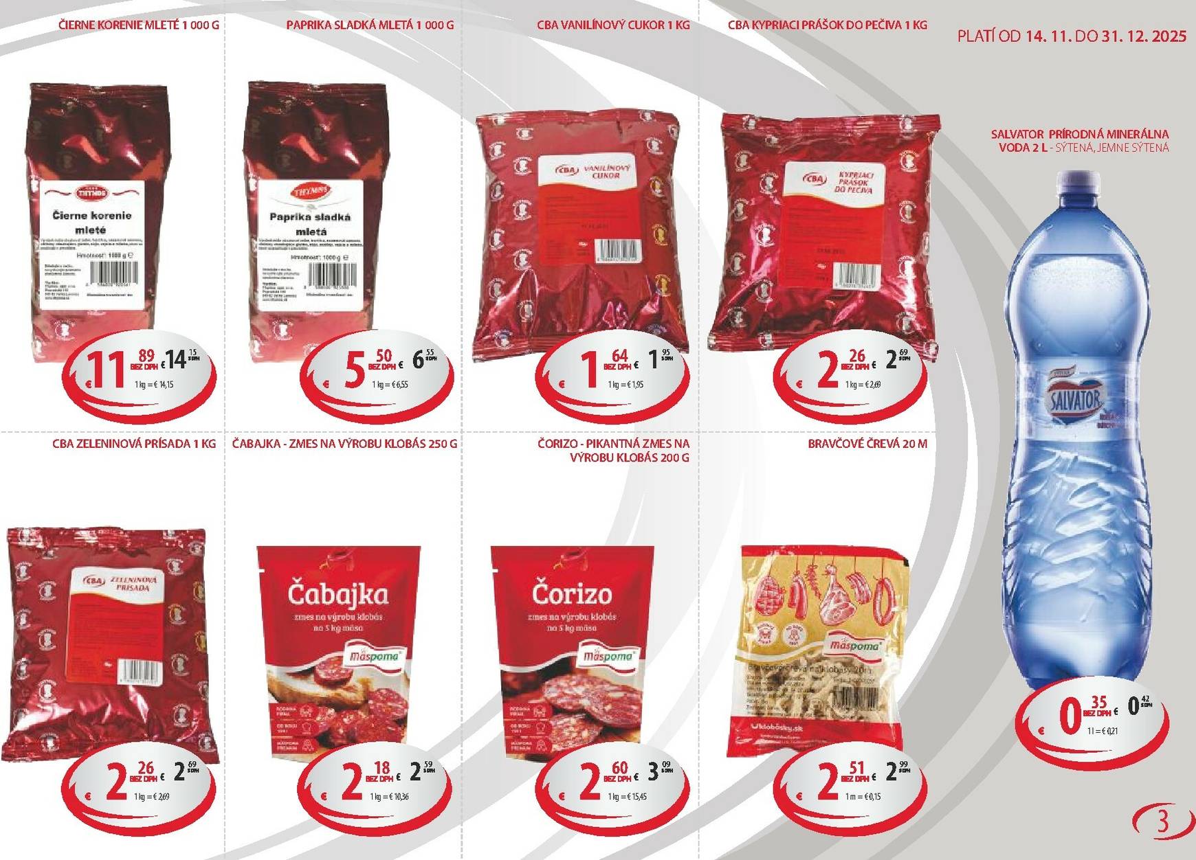 Page 3 of Aktuálny cba leták platný od piatka 14.11 do 31.12