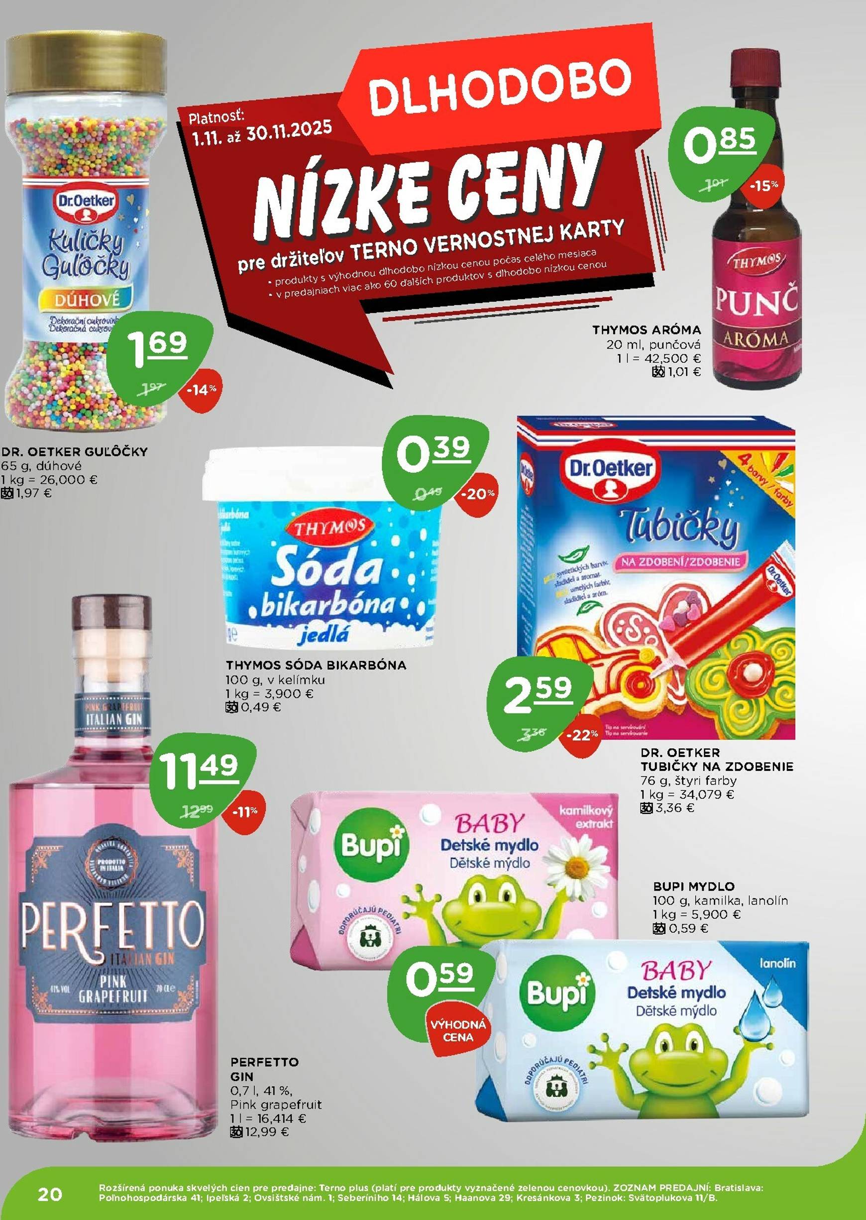 Page 20 of Aktuálny terno leták platný od štvrtka 13.11 do 19.11