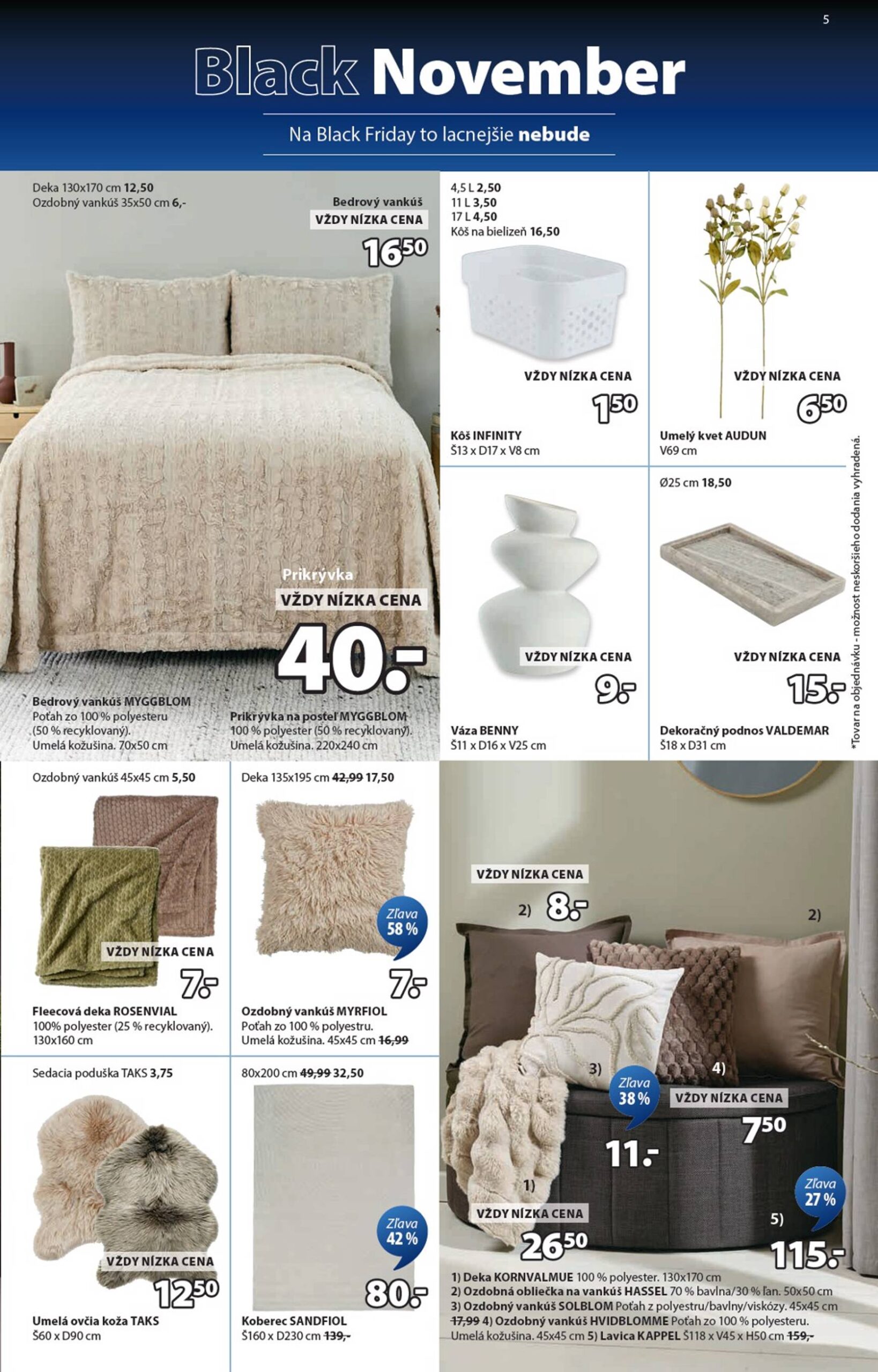 Page 5 of Aktuálny jysk leták platný od pondelka 10.11 do 23.11