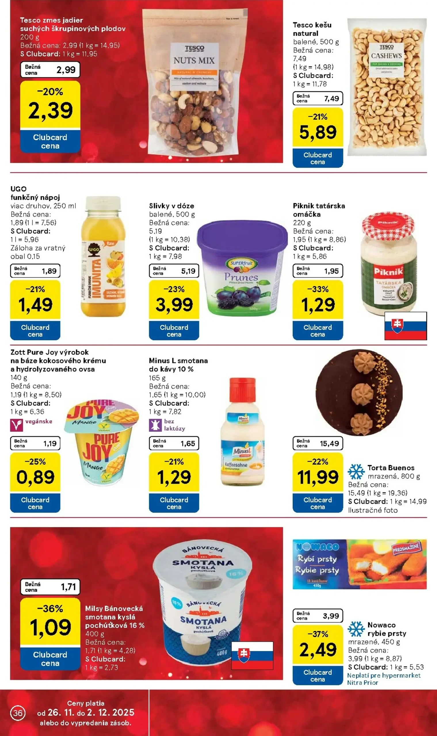 Page 36 of Aktuálny tesco leták platný od stredy 26.11 do 02.12