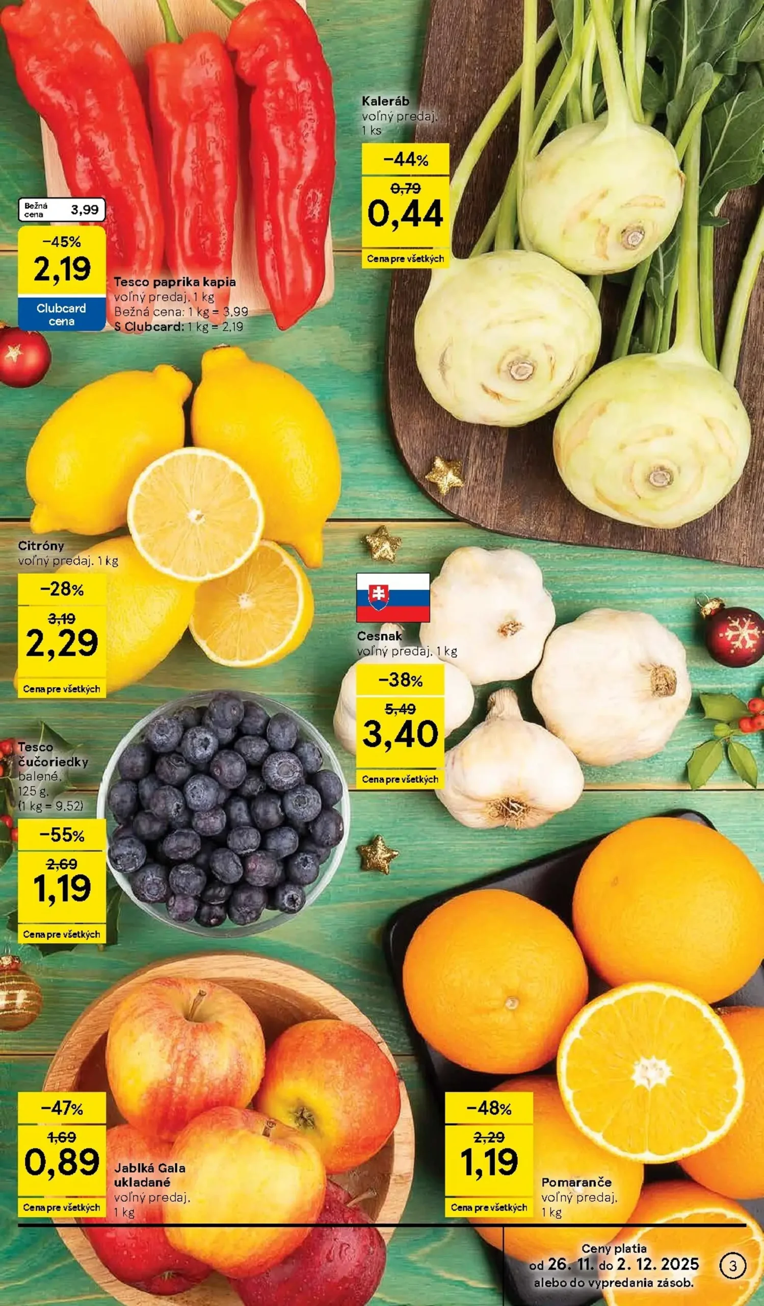 Page 3 of Aktuálny tesco leták platný od stredy 26.11 do 02.12