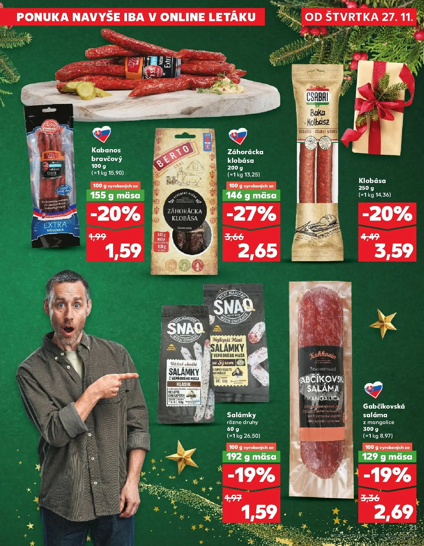 Page 21 of Aktuálny kaufland leták platný od štvrtka 27.11 do 03.12