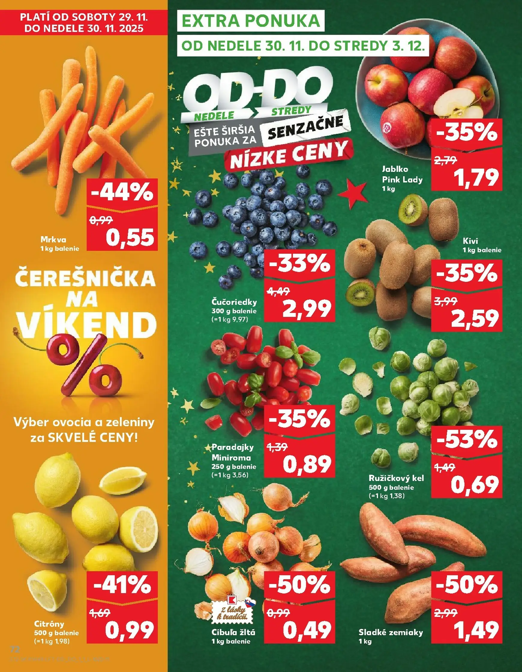 Page 72 of Aktuálny kaufland leták platný od štvrtka 27.11 do 03.12