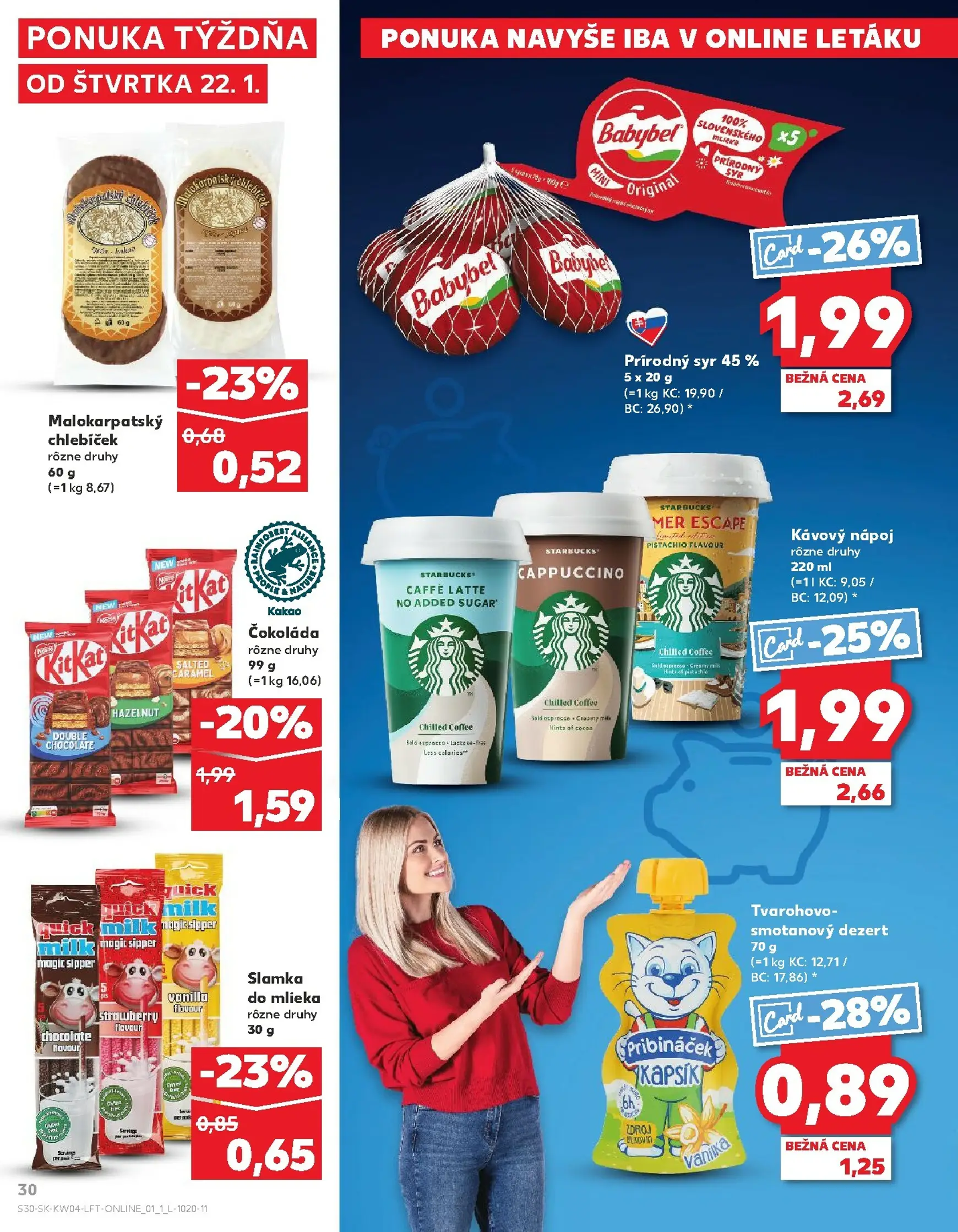 Page 30 of Aktuálny kaufland leták platný od štvrtka 22.01 do 28.01