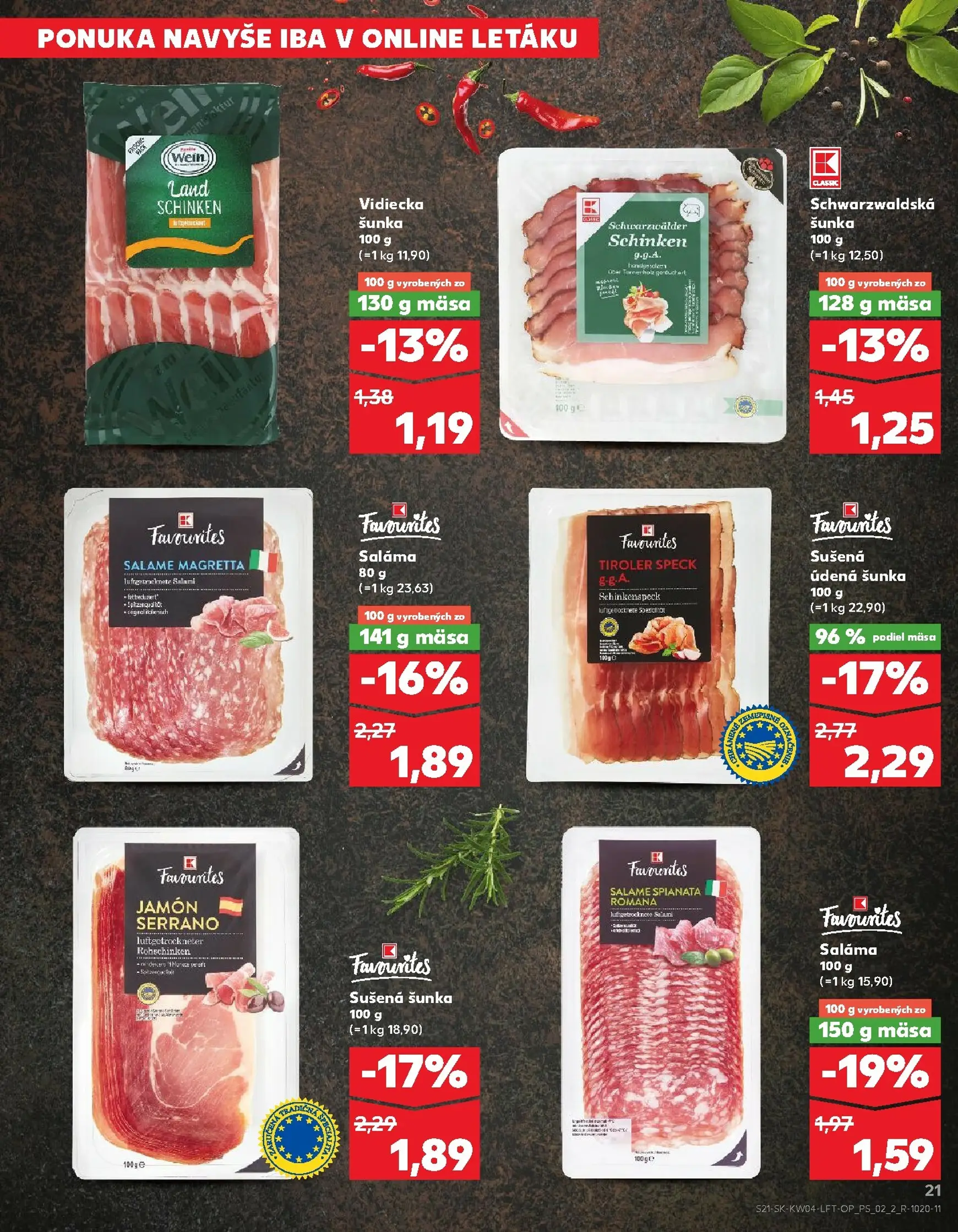 Page 21 of Aktuálny kaufland leták platný od štvrtka 22.01 do 28.01
