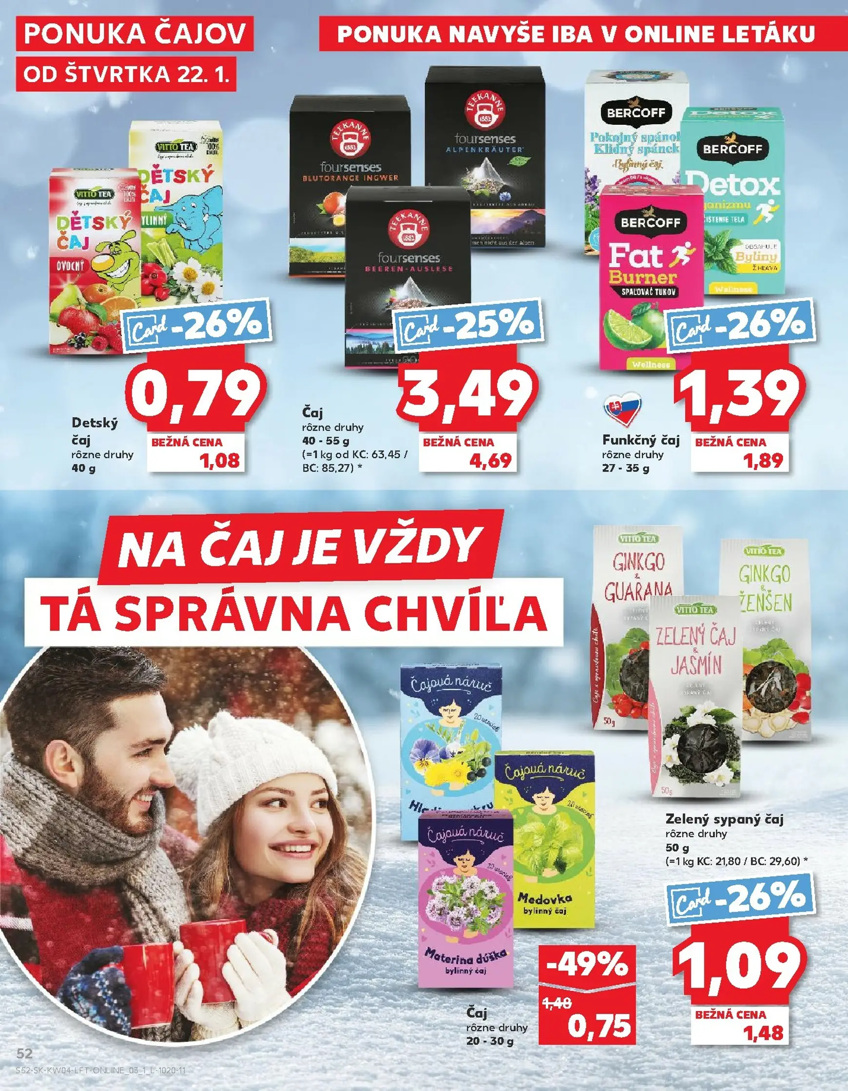Page 52 of Aktuálny kaufland leták platný od štvrtka 22.01 do 28.01