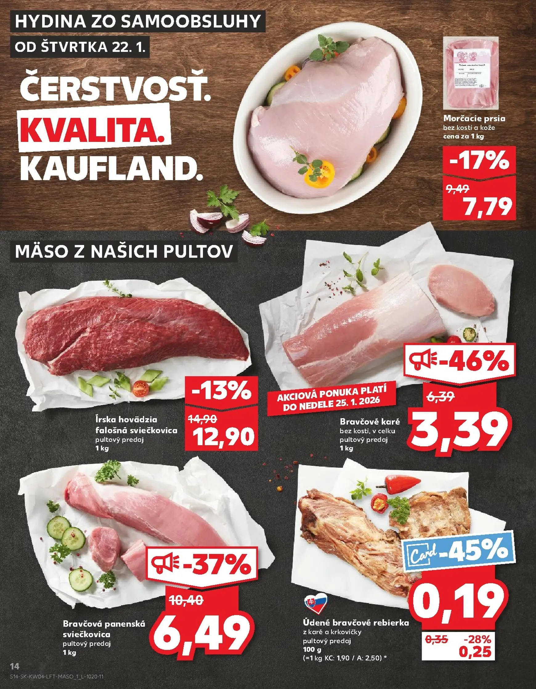 Page 14 of Aktuálny kaufland leták platný od štvrtka 22.01 do 28.01
