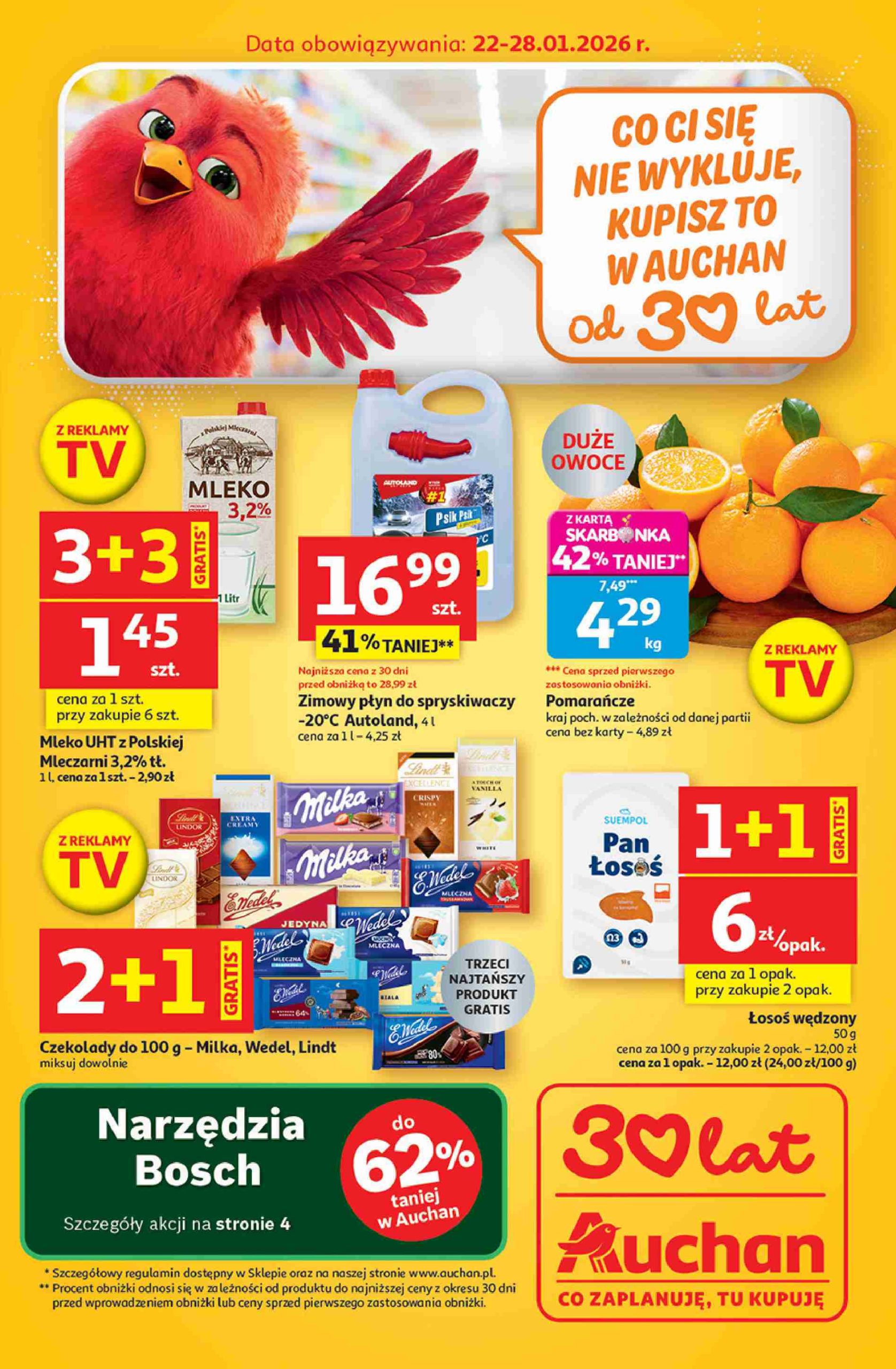 Page 1 of Aktuálny auchan-polsko leták platný od štvrtka 22.01 do 28.01