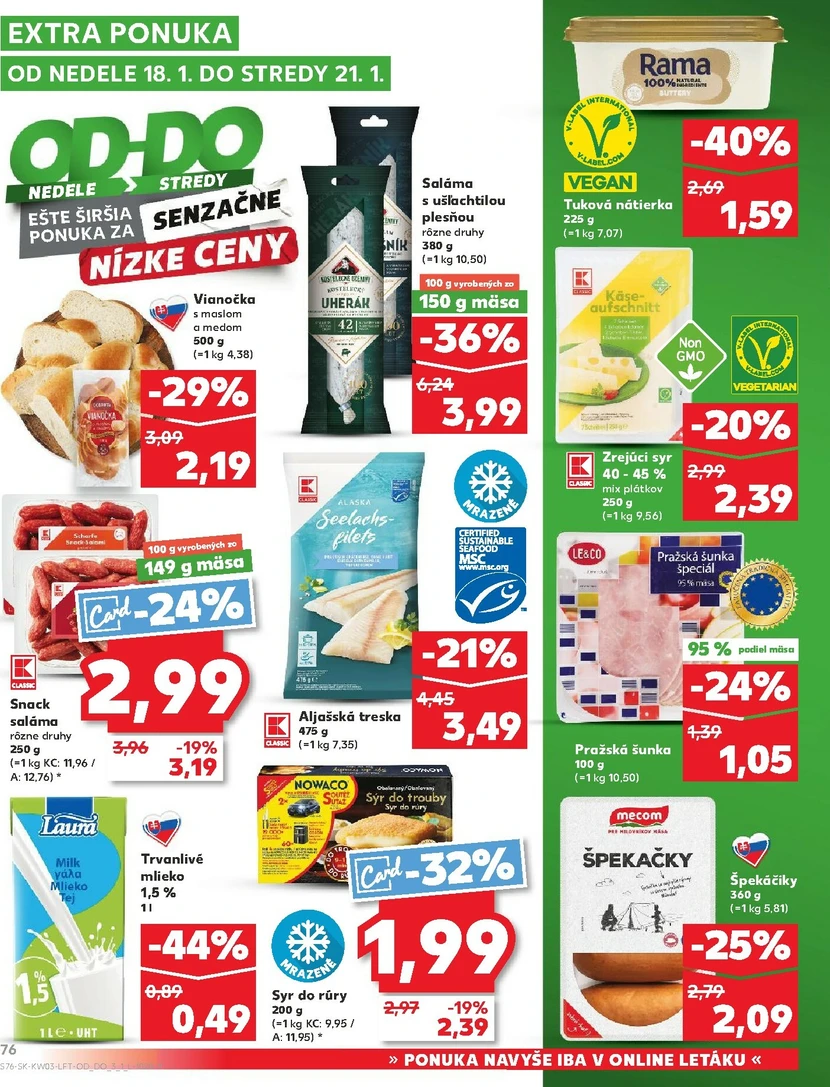 Page 76 of Aktuálny kaufland leták platný od štvrtka 15.01 do 21.01