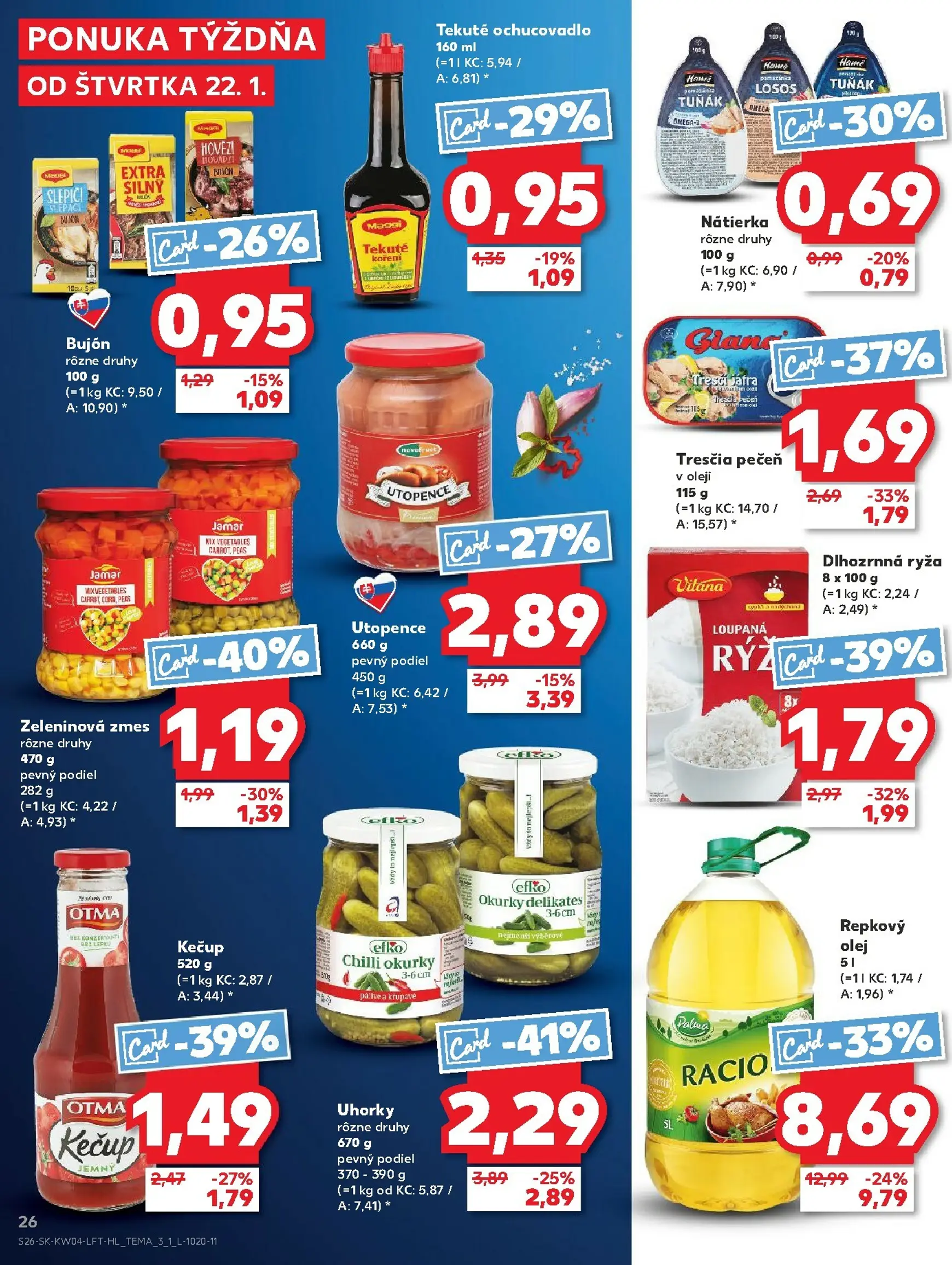 Page 26 of Aktuálny kaufland leták platný od štvrtka 22.01 do 28.01