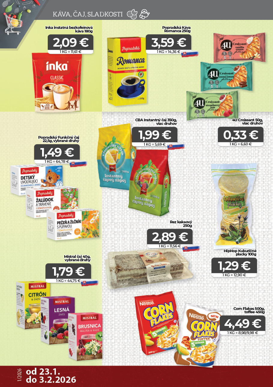 Page 10 of Aktuálny cba leták platný od piatka 23.01 do 03.02