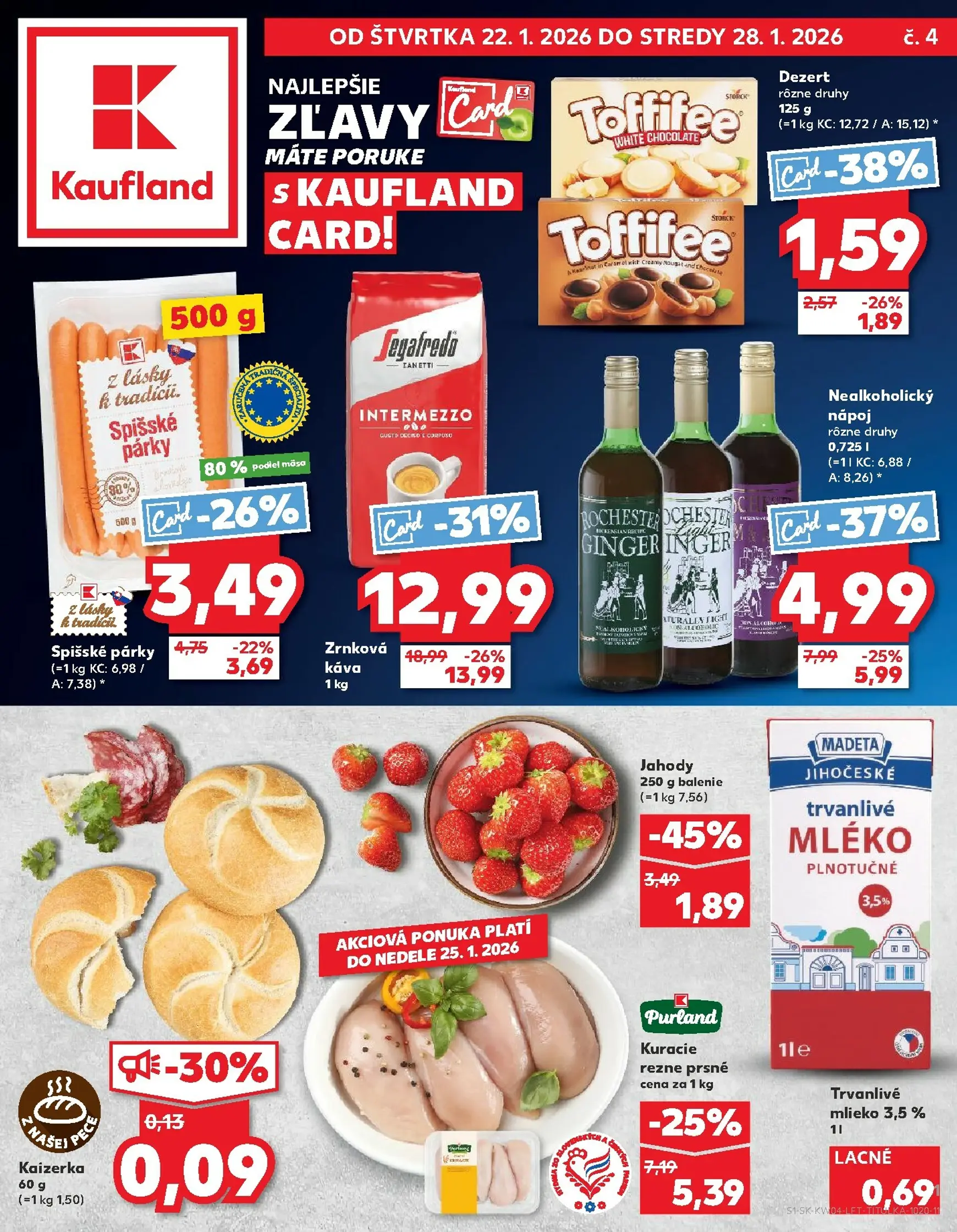 Page 1 of Aktuálny kaufland leták platný od štvrtka 22.01 do 28.01